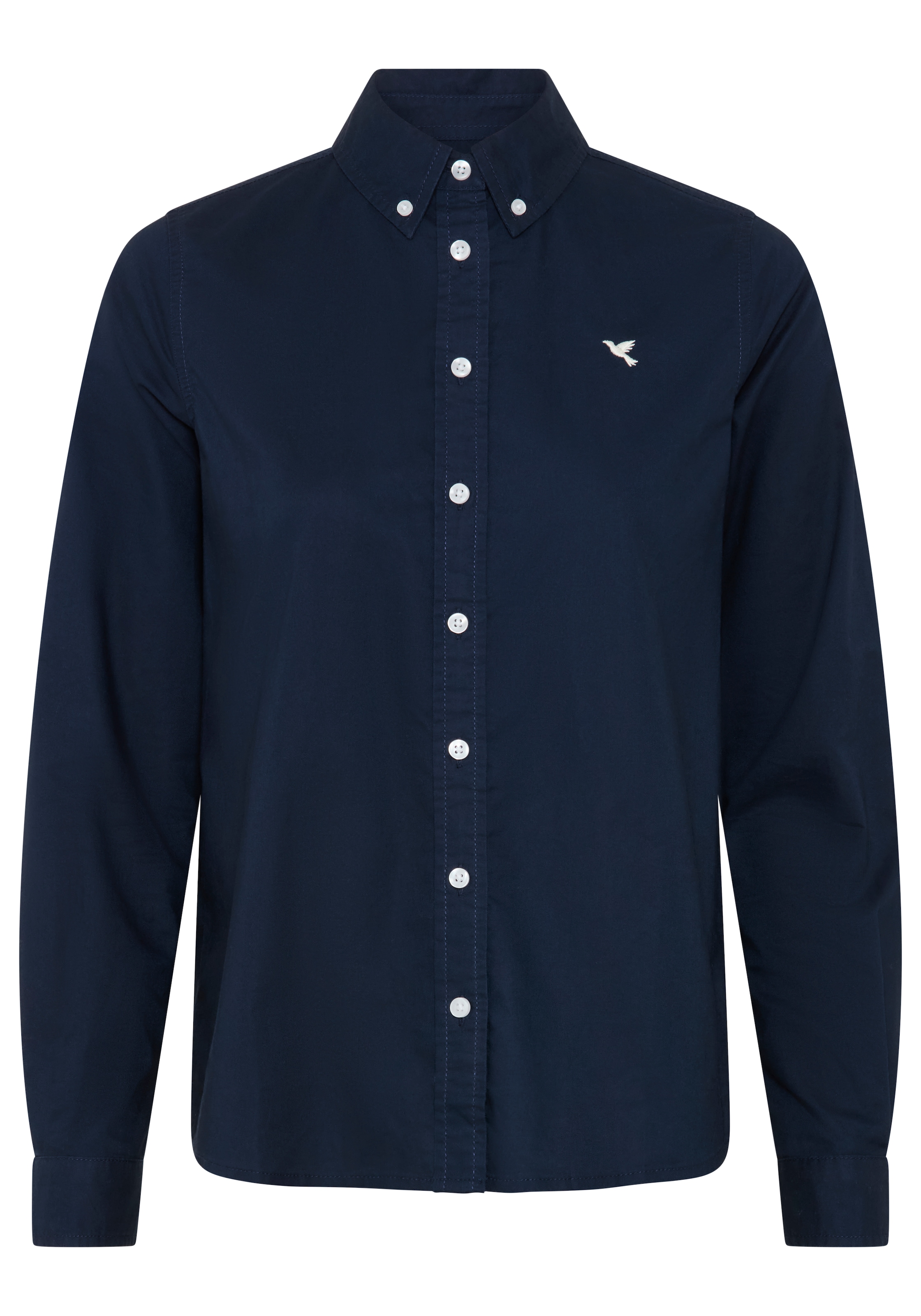 Laura Scott Blouse classique style basique, en coton, uni, avec boutons, avec label de marque