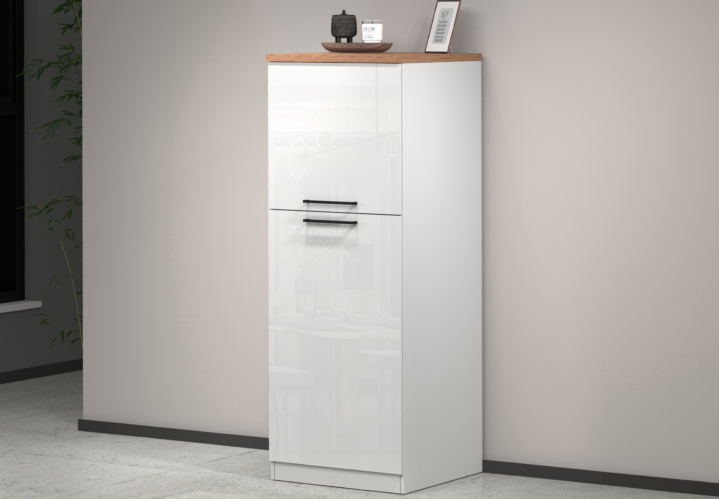 KOCHSTATION Vorratsschrank "KS-Sole,Hauswirtschaftsschrank,Stauschrank,Küchenschrank" Breite/Höhe 60/165 cm, 5 Fächer