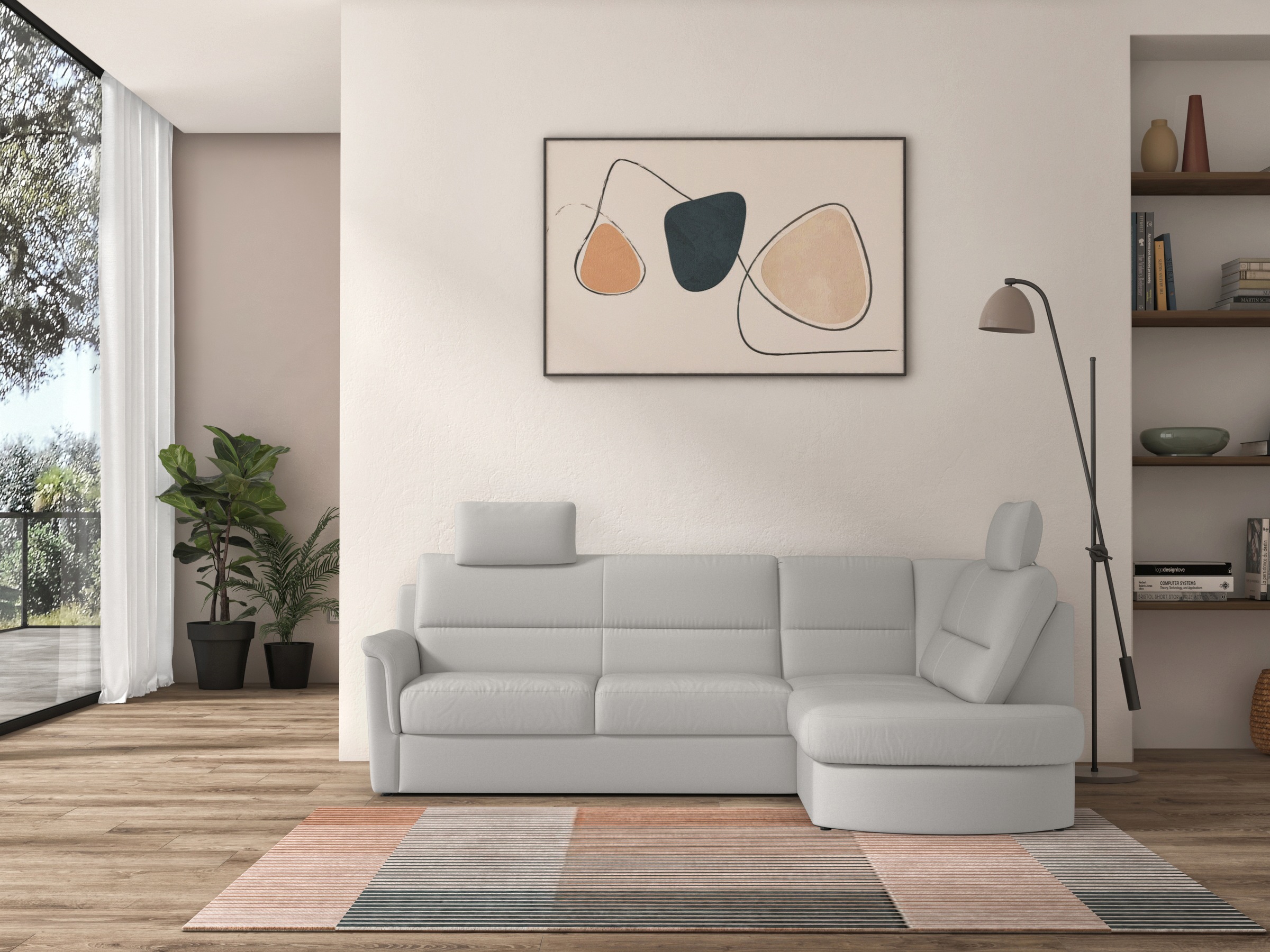 sit&more Ecksofa »Panini L-Form«, wahlweise mit Bettfunktion und Bettkasten