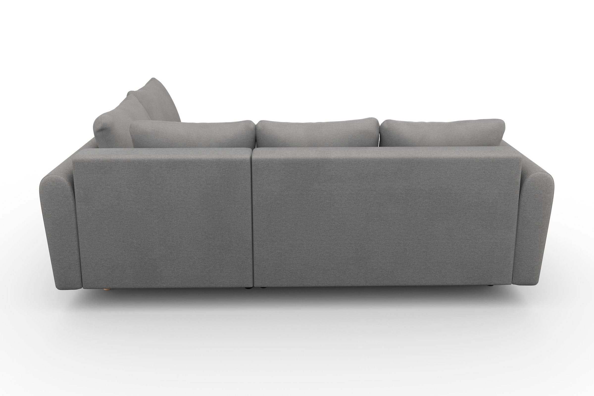 Home affaire Ecksofa »Nordic L-Form«, mit Bettfunktion und Bettkasten, Steppung, Federkern, 2 Zierkissen