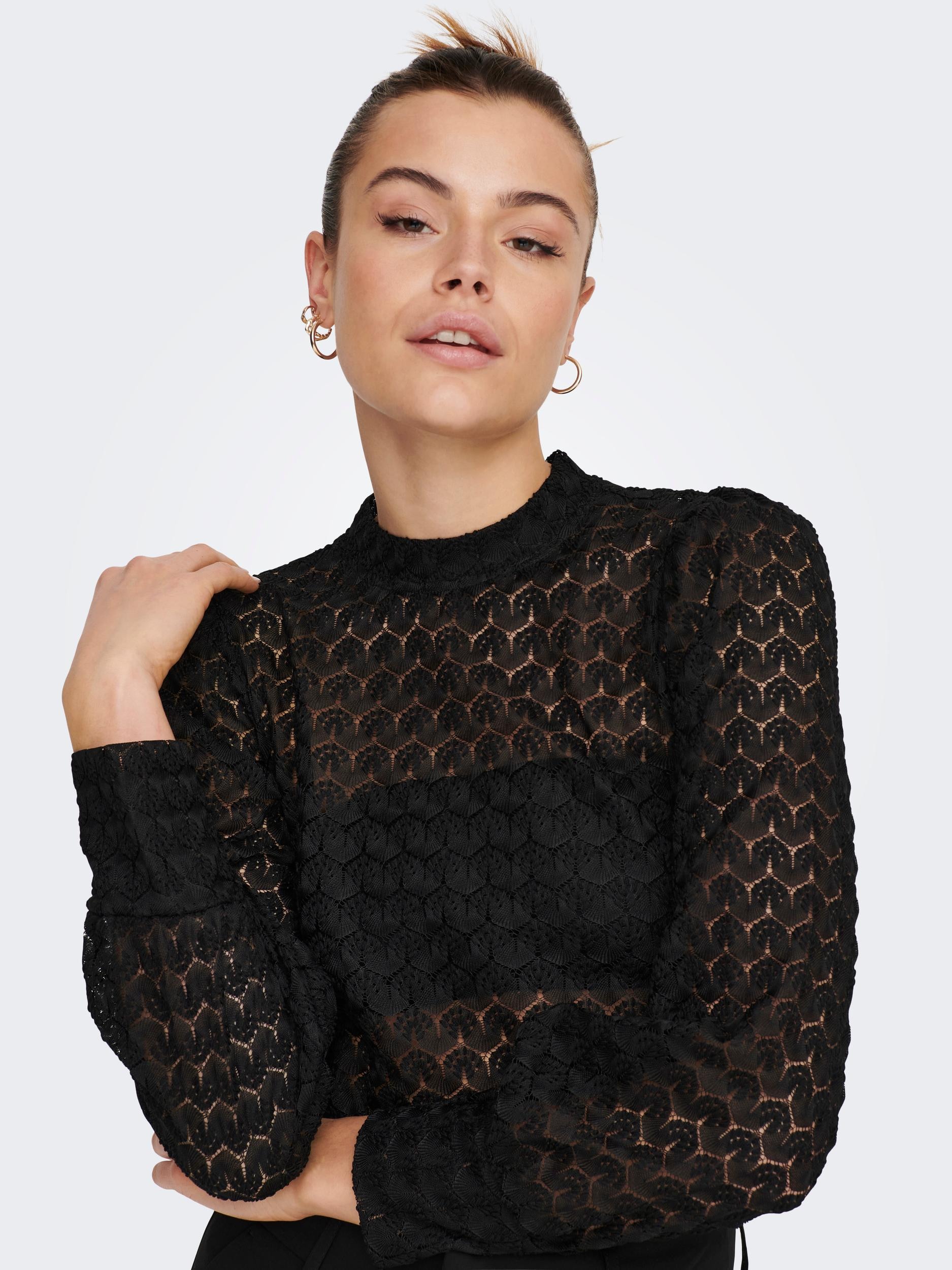 Image of JDY Spitzenshirt "JDYAVERY L/S LACE TOP JRS NOOS"