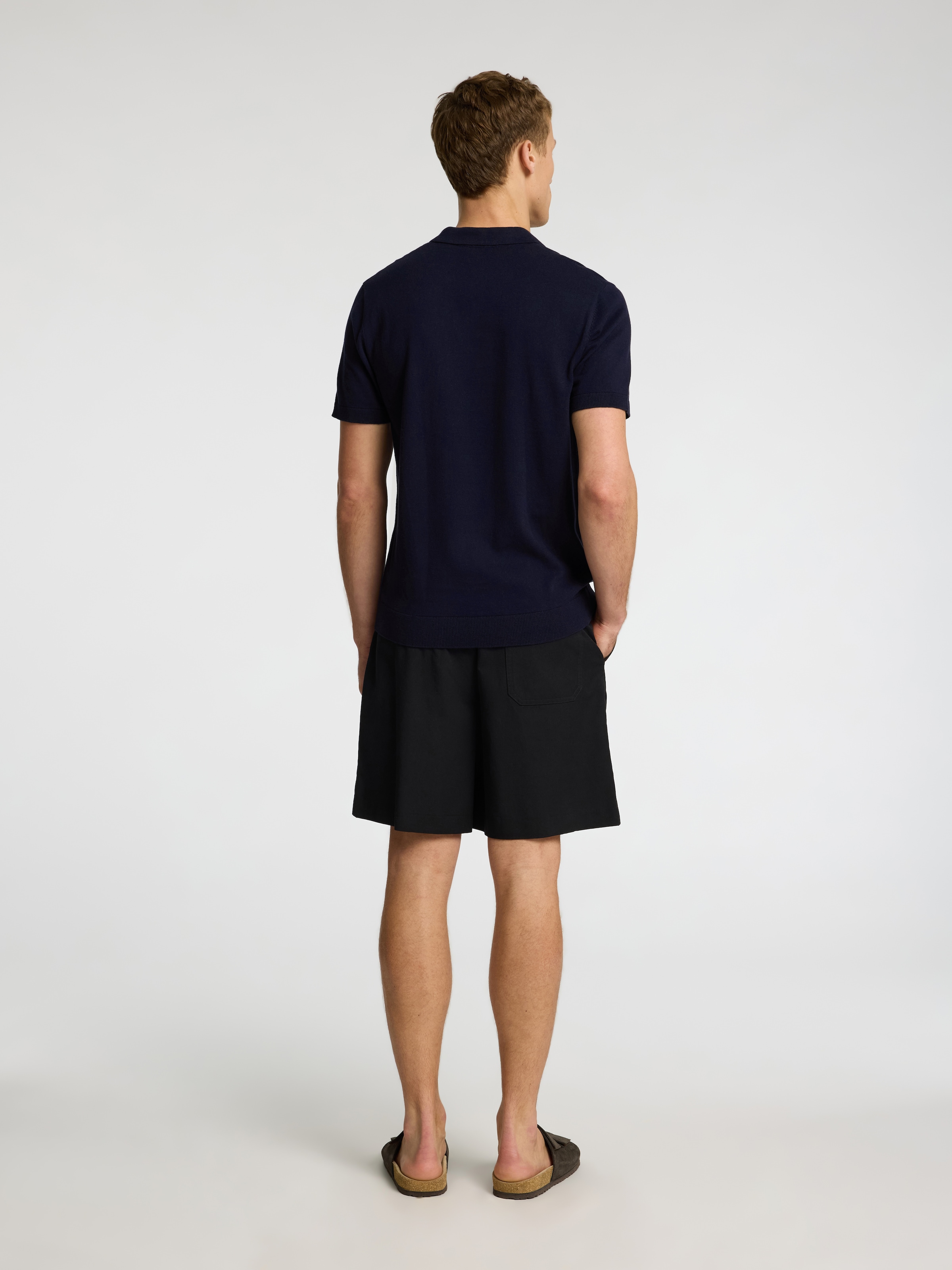 SELECTED HOMME Poloshirt »SLHBERG SS KNIT POLO NOOS«, aus Feinstrick