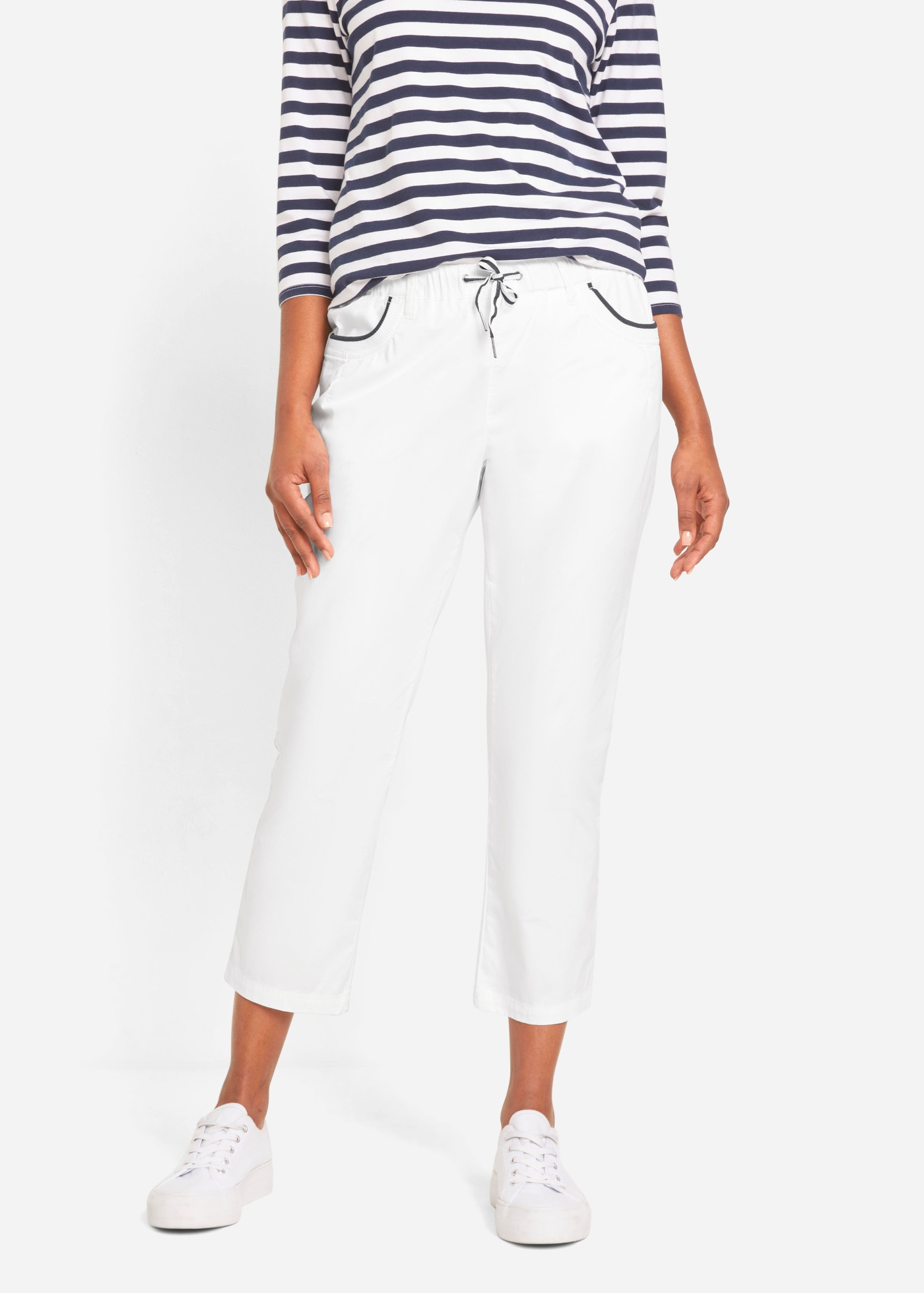 Image of bonprix 7/8-Hose mit Bequembund, Loose Fit, 7/8-Länge