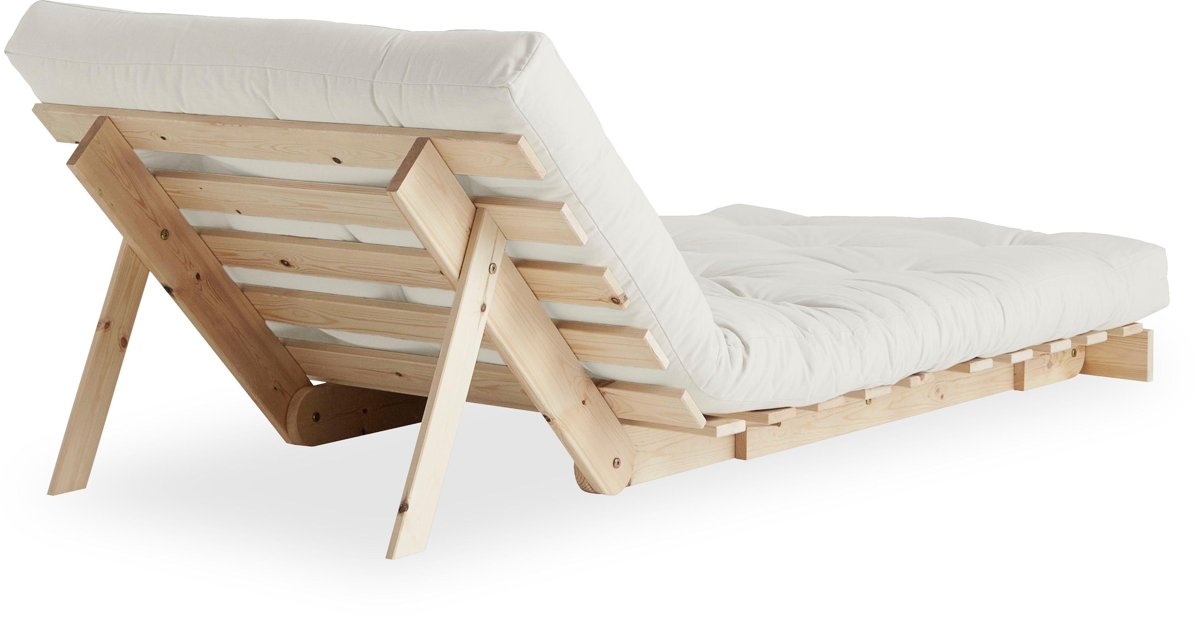 Karup Design Lit de jour »Daybett Roots Schlafsofa – Gästebett & Sofa aus FSC®-Kiefer« Inkl. Futonmatratze, in mehreren Grössen & Farben erhältlich