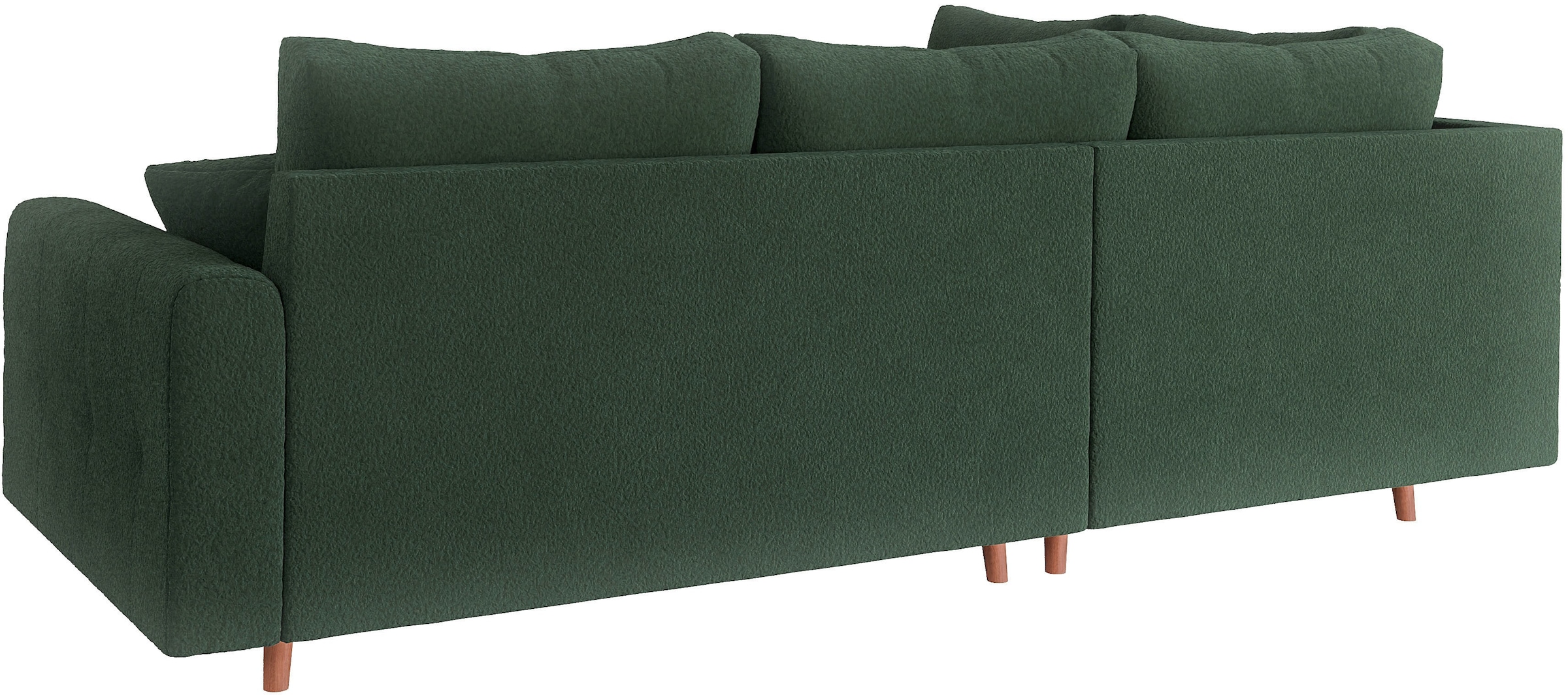 Home affaire Ecksofa »CHARRE L-Form mit Ottomane, Masse B/T/H: 231/161/81 cm«, feine Steppung, lose Rücken- und Zierkissen, auch in Cord und Bouclé