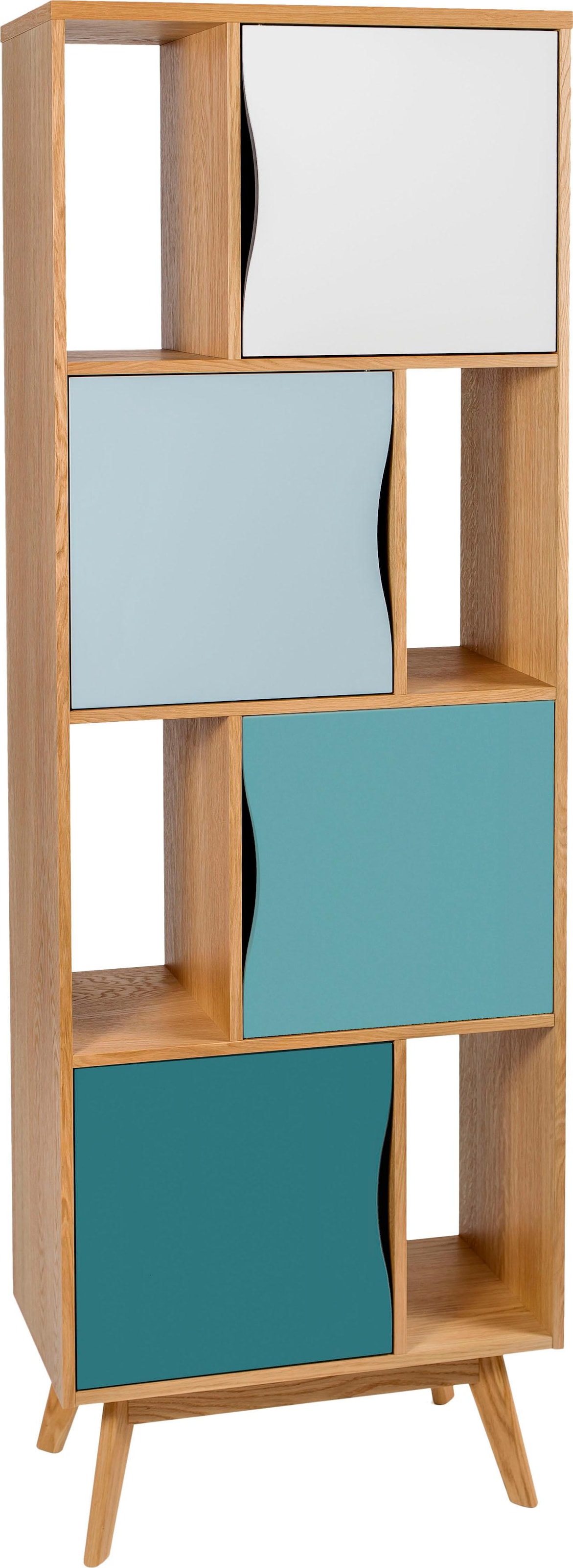 Woodman Bücherregal »Avon«, schlichtes aus skandinavisches Holzfurnier 191 Eiche, confortablement cm, Höhe Design acheter