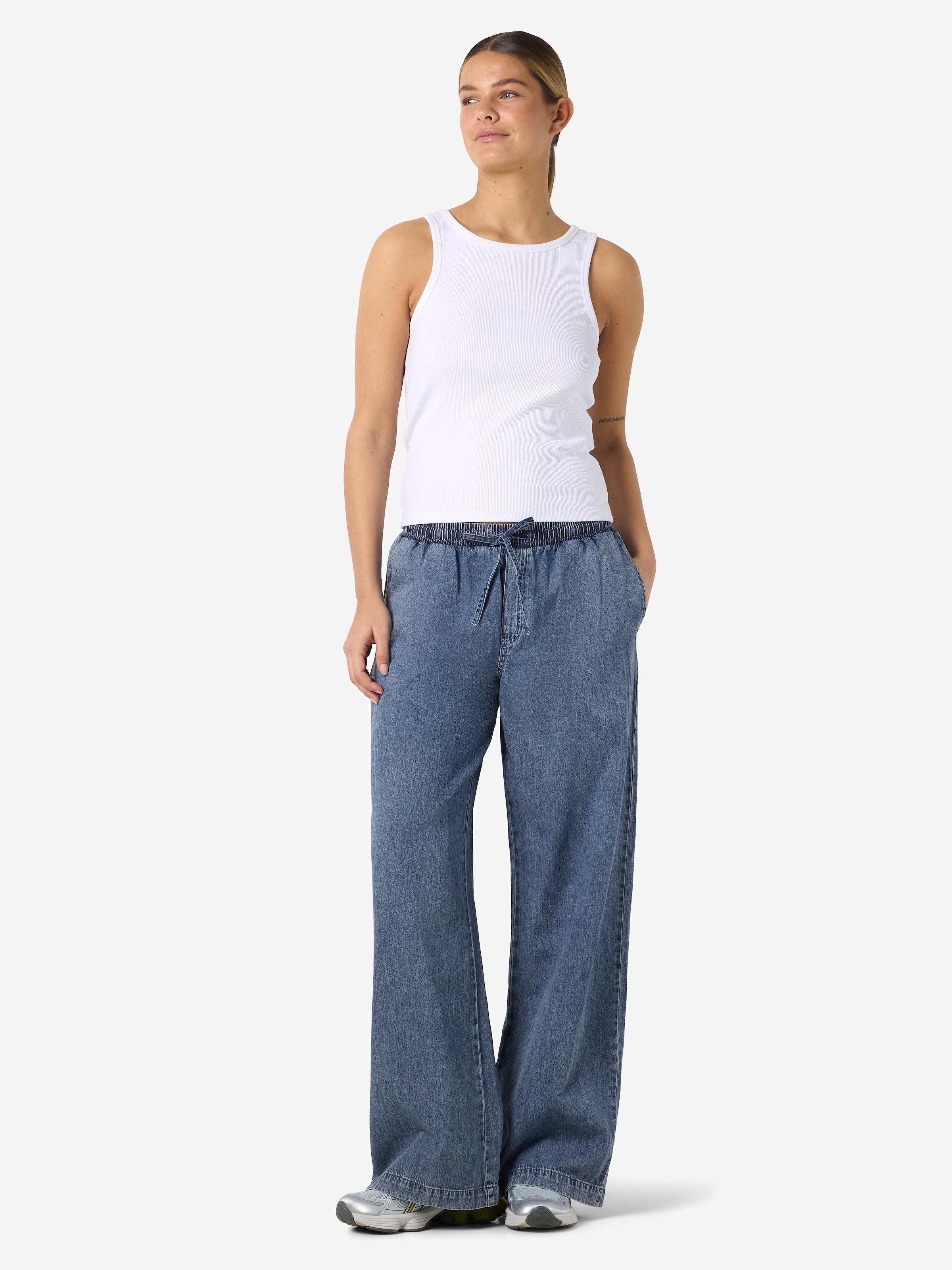 Noisy may Sweathose »NMENZA MW WIDE PANTS MG004MB NOOS«