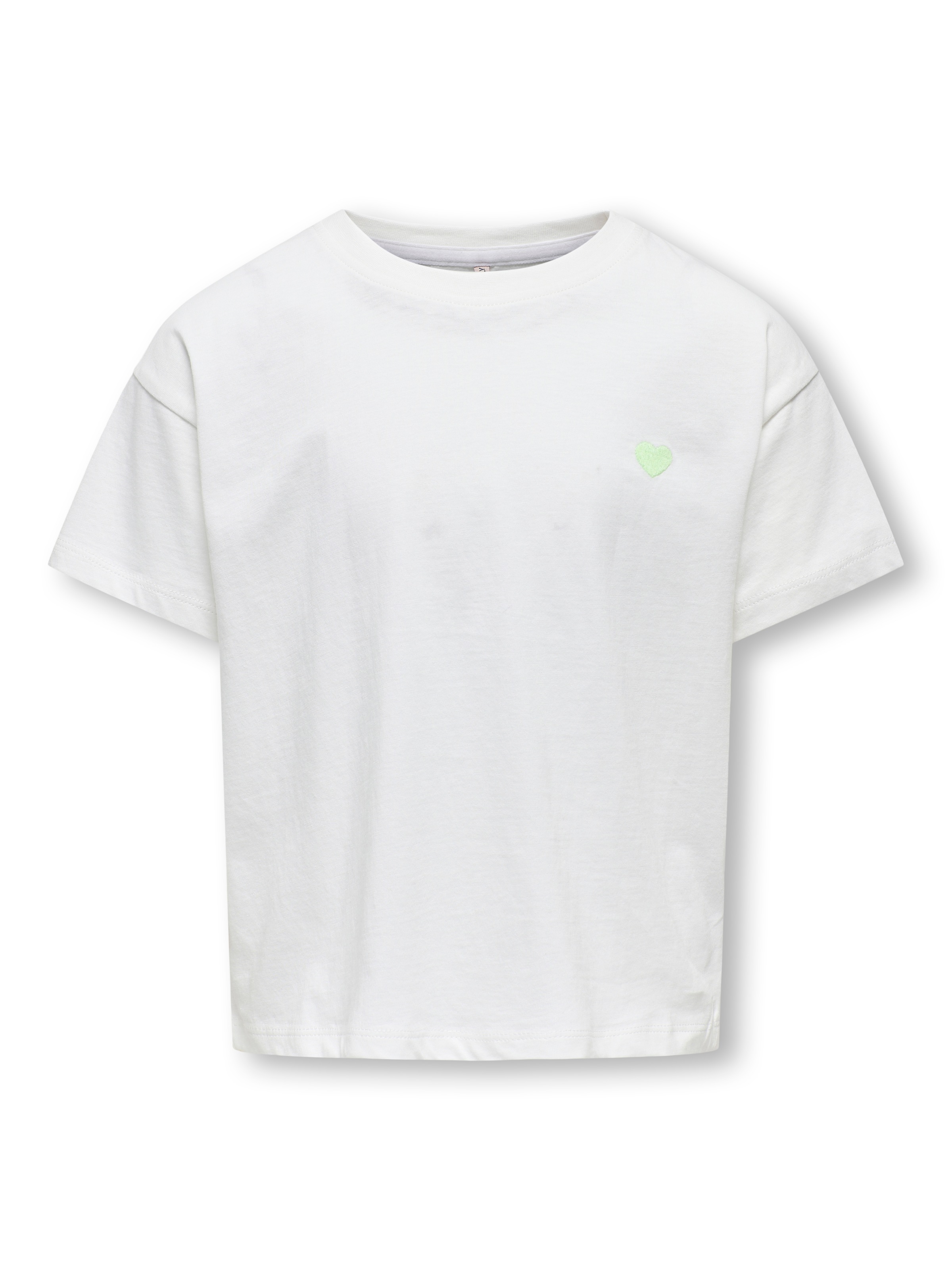 KIDS ONLY Kurzarmshirt »KOGMAIKEN LIFE CROPHEART SS TOP JRS NOOS«, mit kleinem Herzchenmotiv auf der Brust