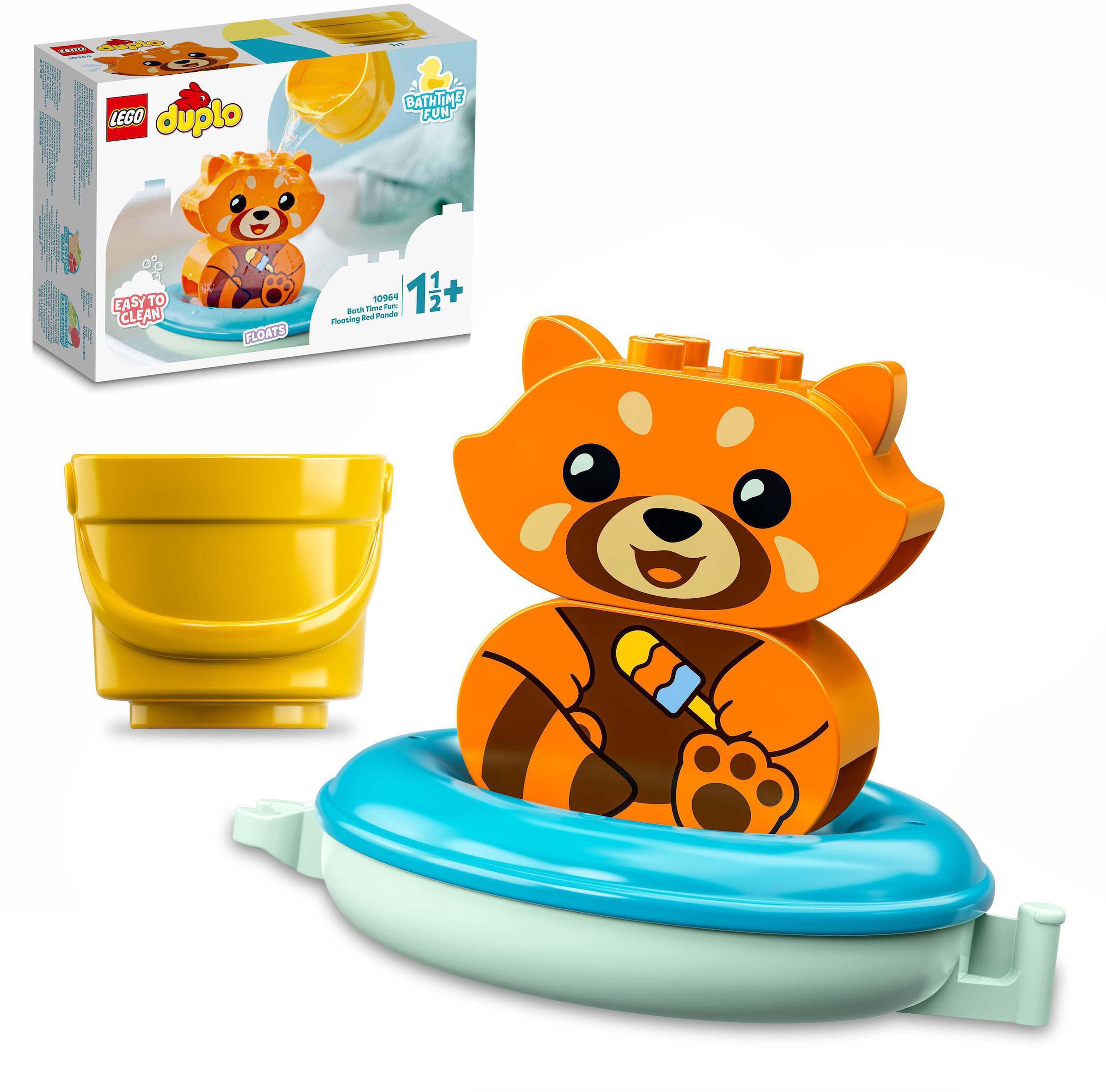 Image of LEGO® Konstruktionsspielsteine »Badewannenspass: Schwimmender Panda (10964), LEGO® DUPLO«, (5 St.), Badewannenspielzeug bei Ackermann Versand Schweiz