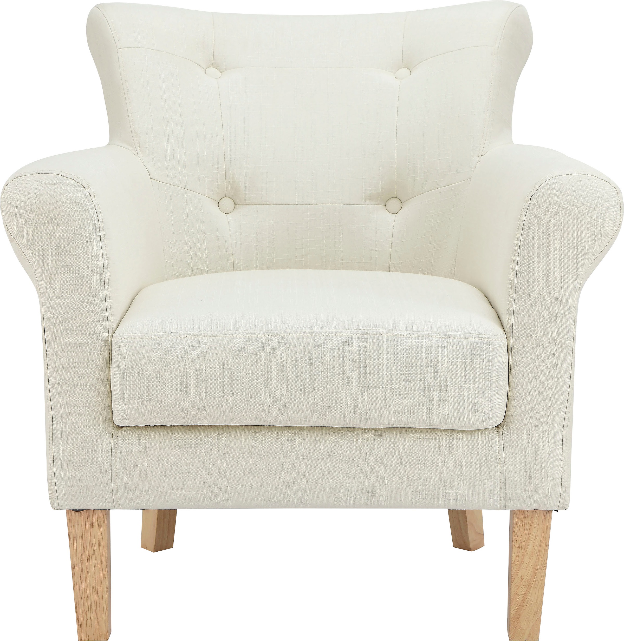 Image of Home affaire TV-Sessel »Ellgau«, (1 St.), mit lose Sitzkissen, Sitz und Rücken gepolstert, mit Gestell aus Massivholz natur, in verschiedenen Farbvarianten enthältlich, Sitzhöhe 42,5 cm bei Ackermann Versand Schweiz