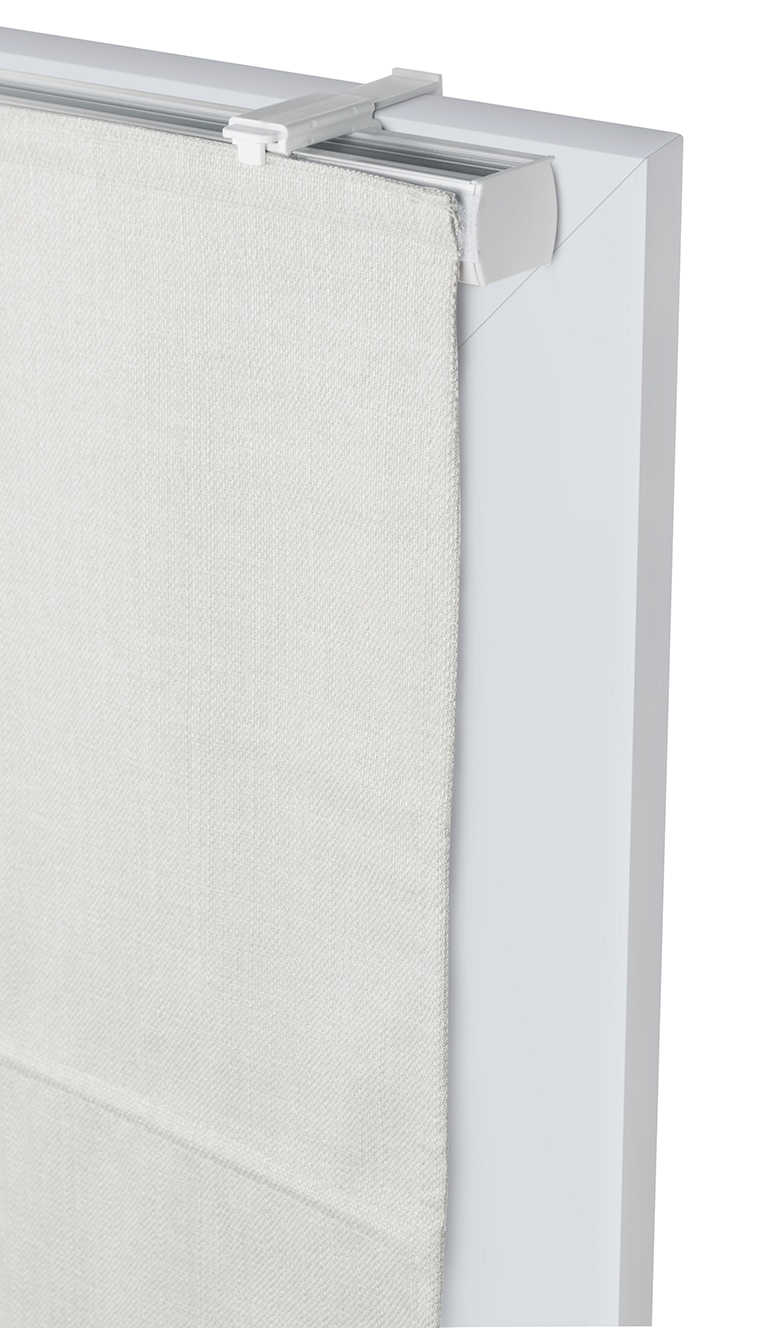 my home Store à enrouleur »RIOLA« verdunkelnd ohne Bohren freihängend Faltrollo in trendiger Leinenoptik, einfache Montage