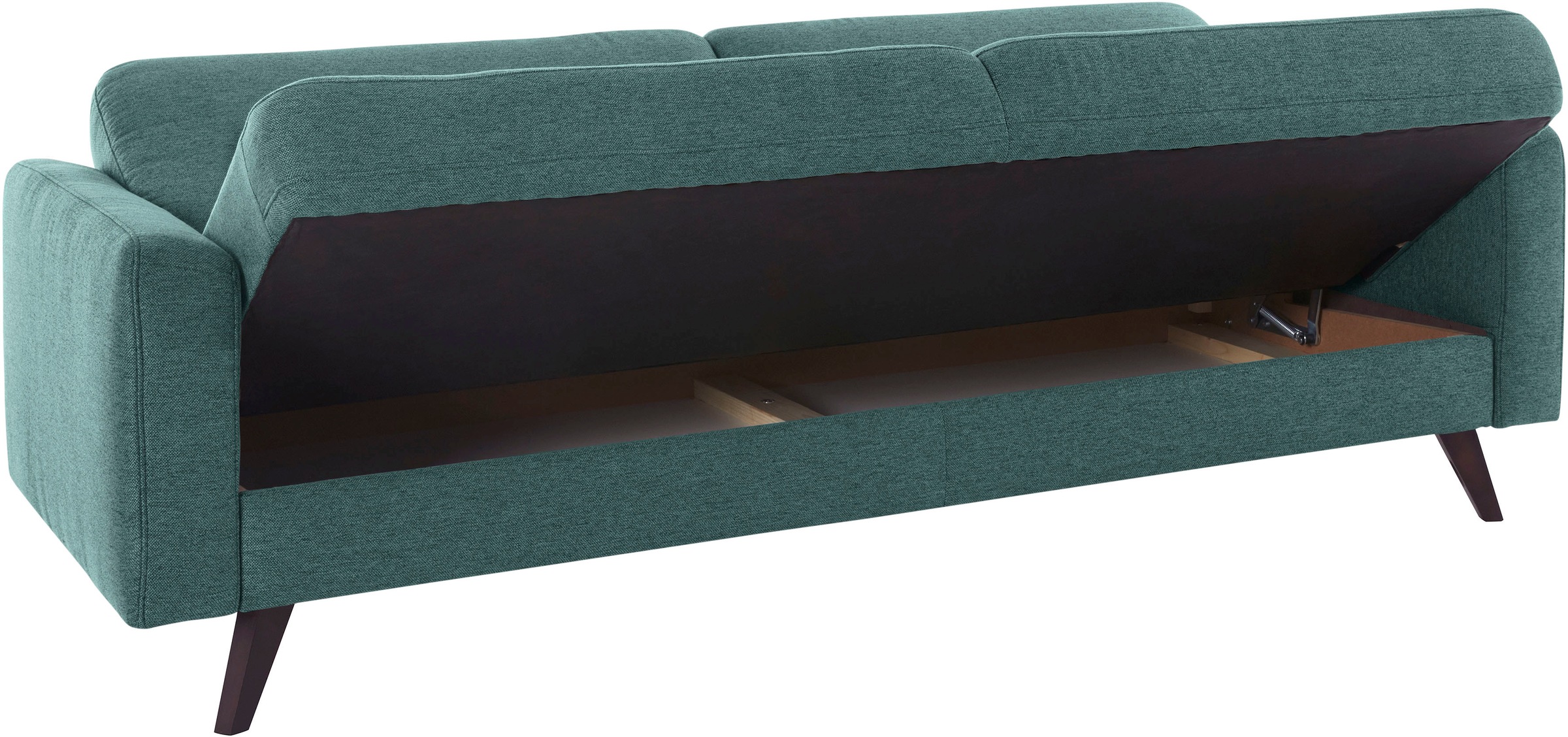 exxpo - sofa fashion 3-places »Samso, elegant und bequem, toller Sitzkomfort, Schlafsofa« Kippcouch, inklusive Bettfunktion und Bettkasten, Komfortsitzhöhe 49cm