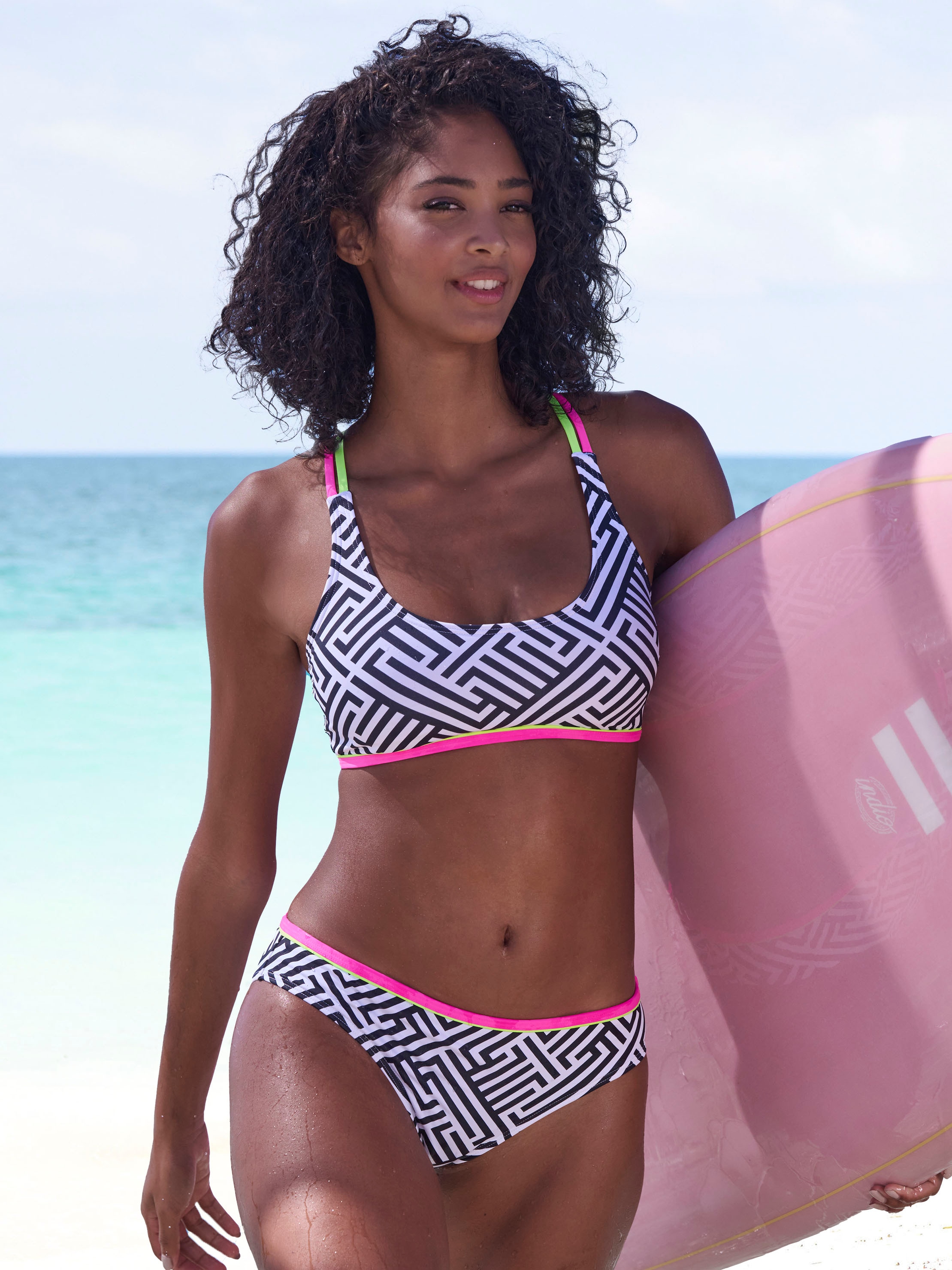 Image of Buffalo Bustier-Bikini-Top "Gioletta" Mit gekreuzten Trägern am Rücken