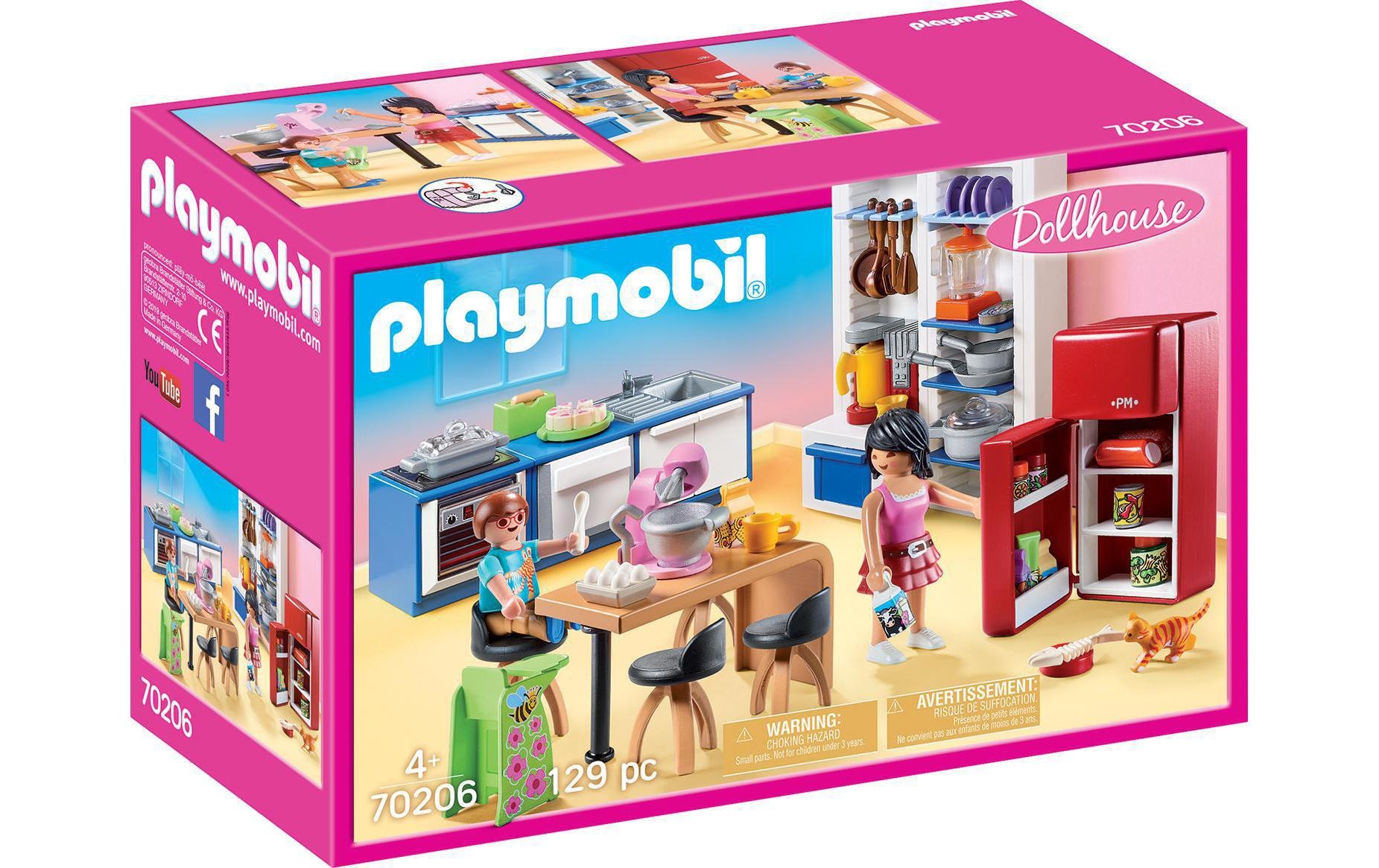 Image of Playmobil Spielbausteine "Dollhouse Familienküche 70206"