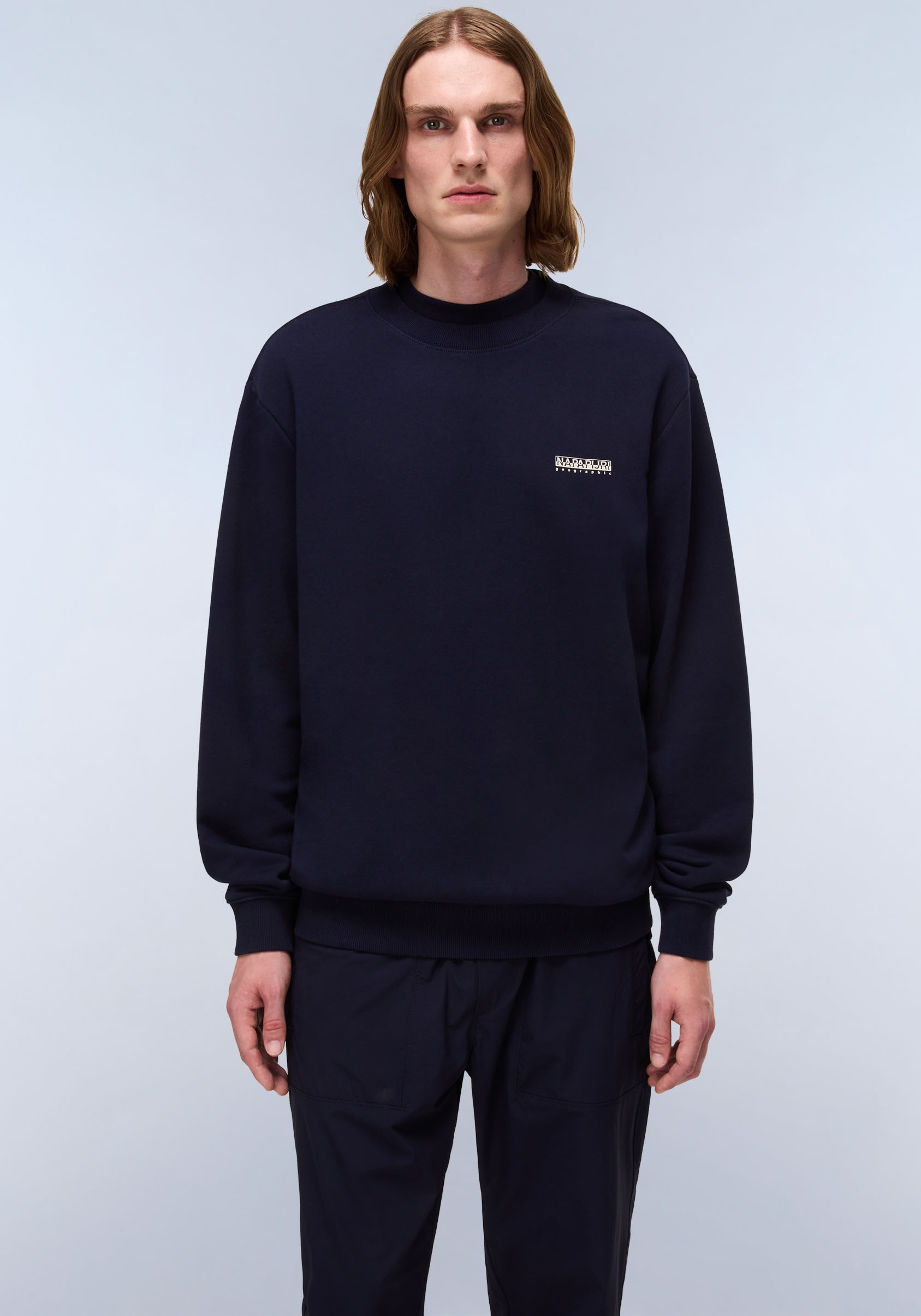 Image of Napapijri Sweatshirt "B-SMALL BOX C BLACK BEAUTY", Rundhals, regular fit