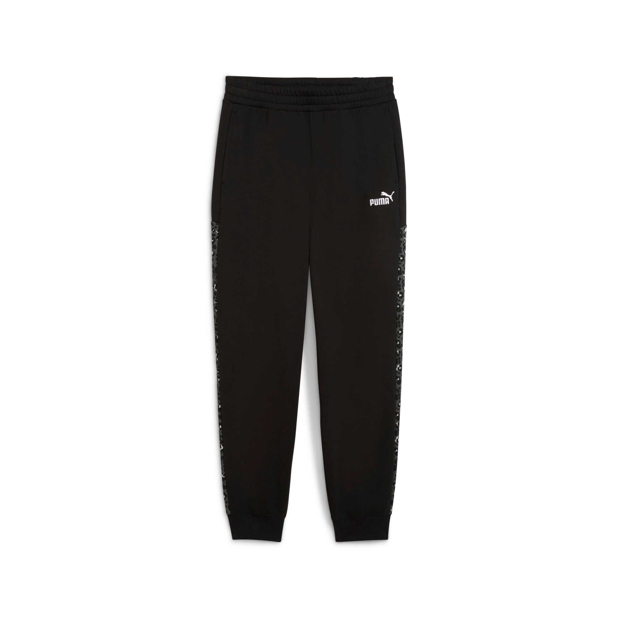 Image of PUMA Trainingshose "ESS GRAPHIC ANIMAL COMFORT HIGH-WAIST SWEATPANTS FL CL" sportlicher Stil, für vielseitige Aktivitäten, mit Eingrifftaschen