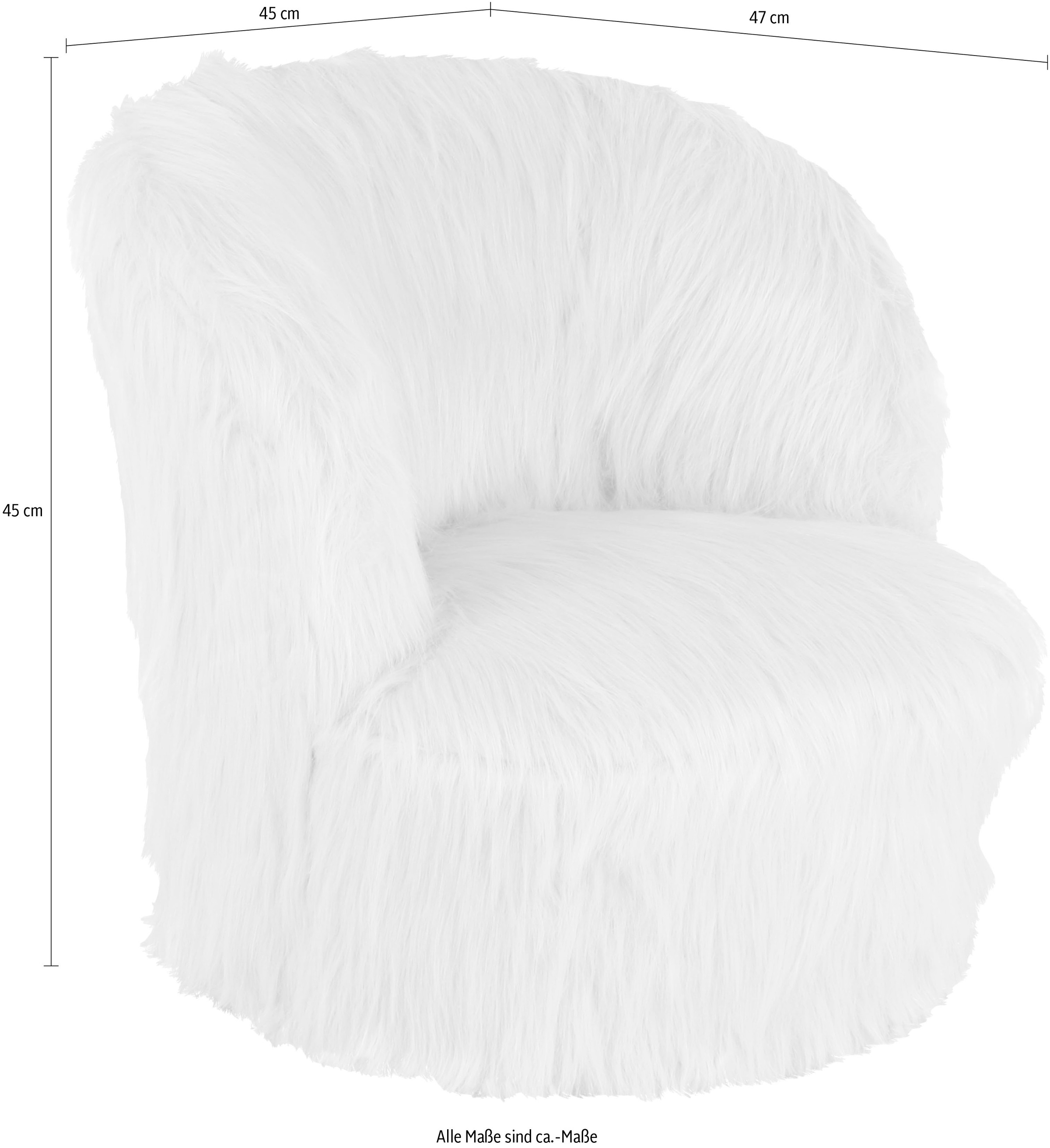 Kayoom Fauteuil »Kinderstuhl Nanny 225, bequemer Kindersessel« 1 cuis tlg. bequem, weiche Polsterung, flauschiger Bezug aus Kunstfell