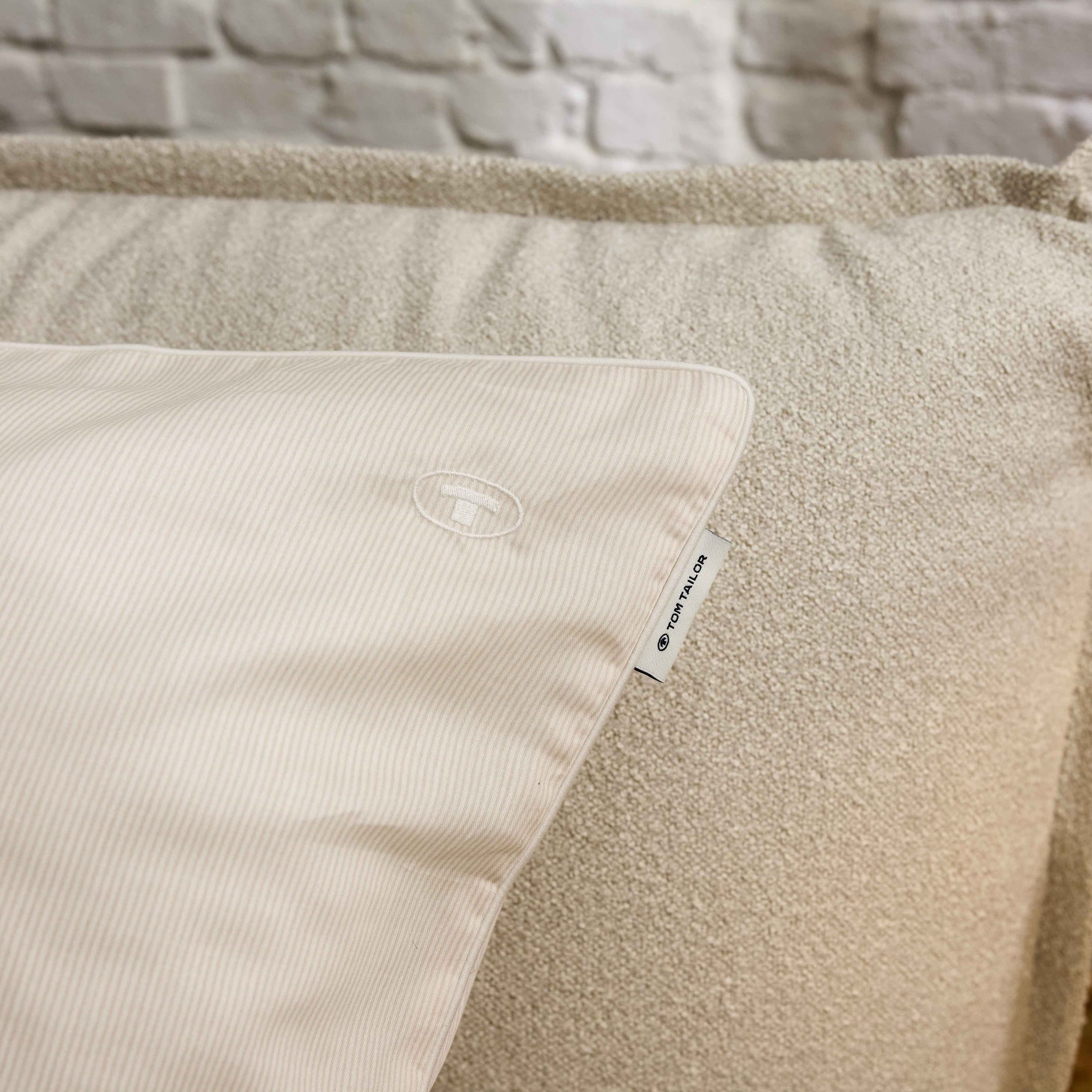 TOM TAILOR HOME Linge de lit »FINE STRIPES« 2 nouvelle chambre, étiquette tissée