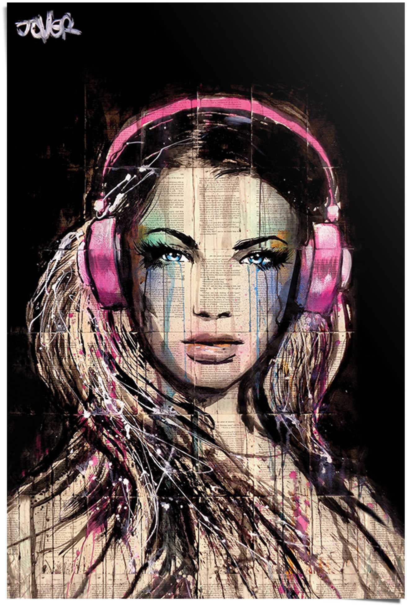 Image of Reinders Poster "DJ Girl Loui Jover" 1 Stk. tlg.