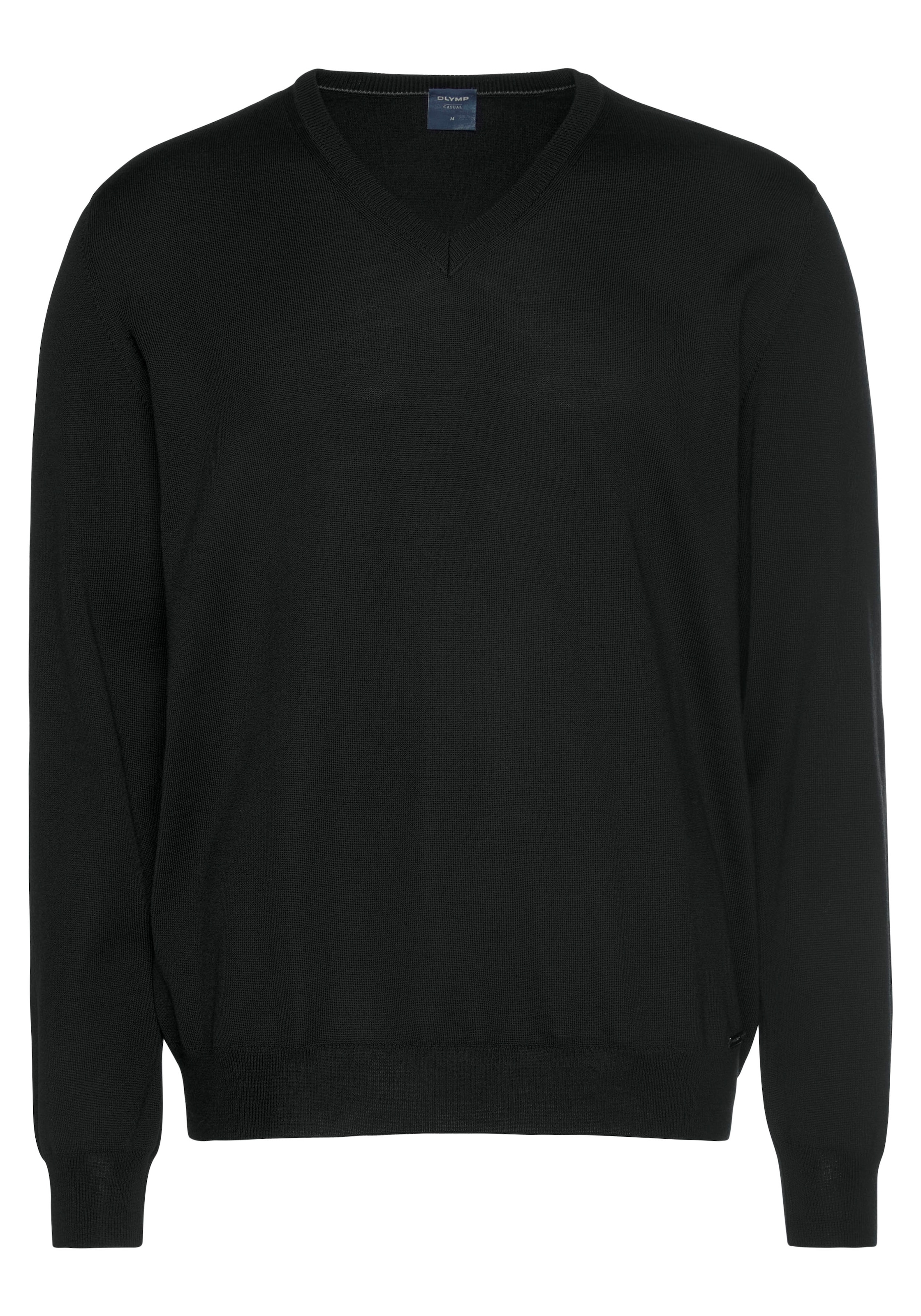 OLYMP Pull col V »OLYMP Strick Casual« klassischer Strickpullover