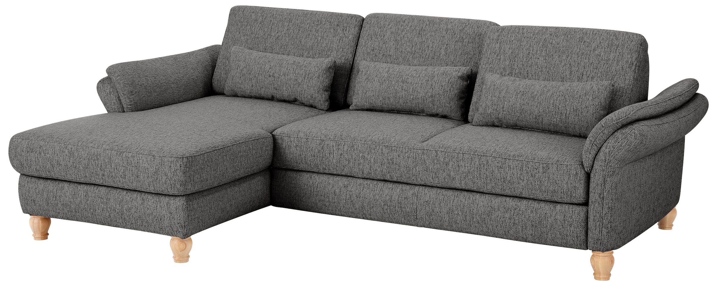 Home affaire Ecksofa »Palace L-Form«, incl. Sitztiefenverstellung, wahlweise mit Bettfunktion und Stauraum