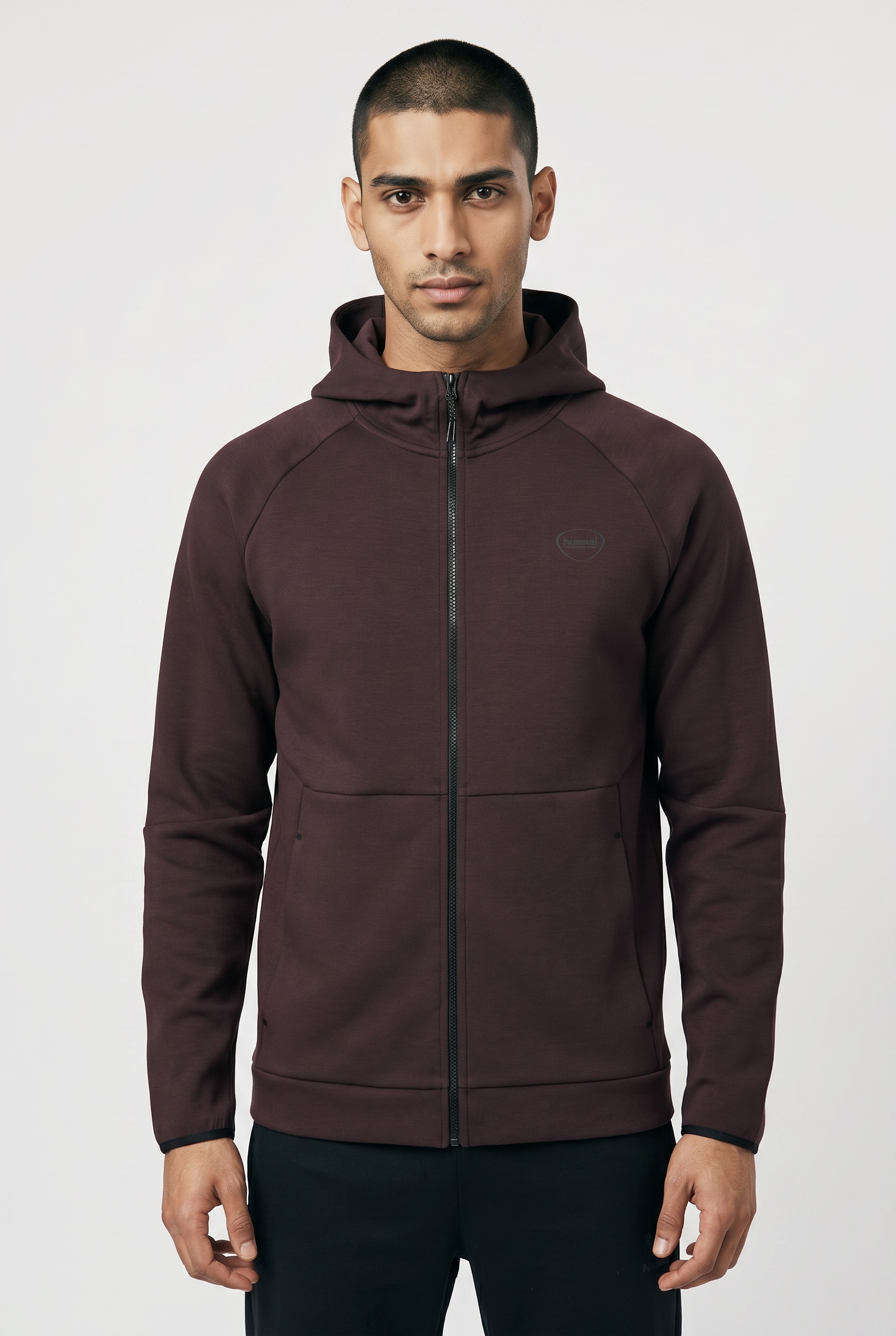 Image of hummel Kapuzensweatjacke "HMLTECH FLEECE REGULAR ZIP HOODIE" mit Kapuze, Langarm, normale Schnittform