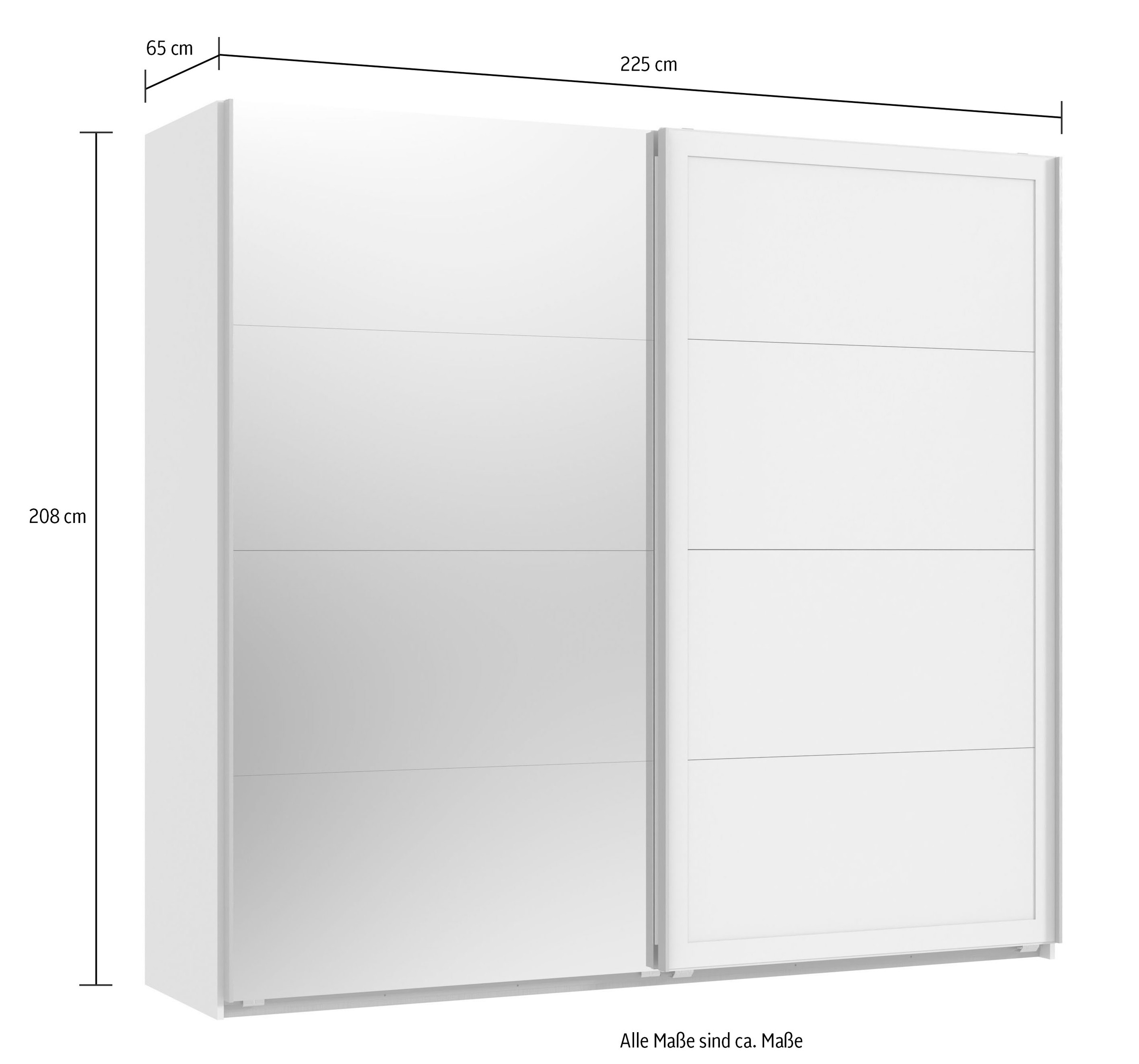 Wimex Schwebetürenschrank »Chalet« in Landhausoptik, mit Spiegeltür