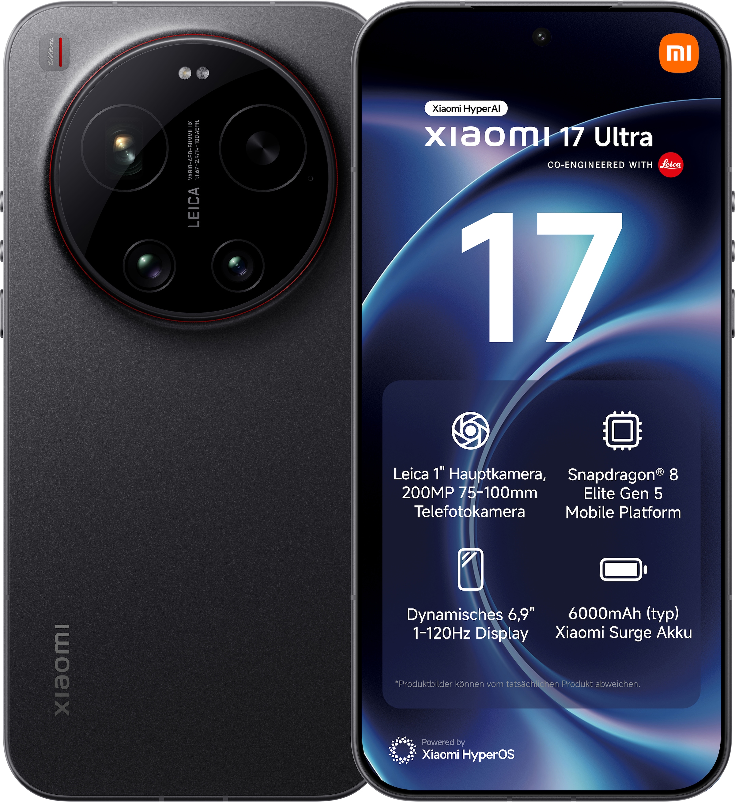 Xiaomi Smartphone "17 Ultra 16+512GB" Schwarz