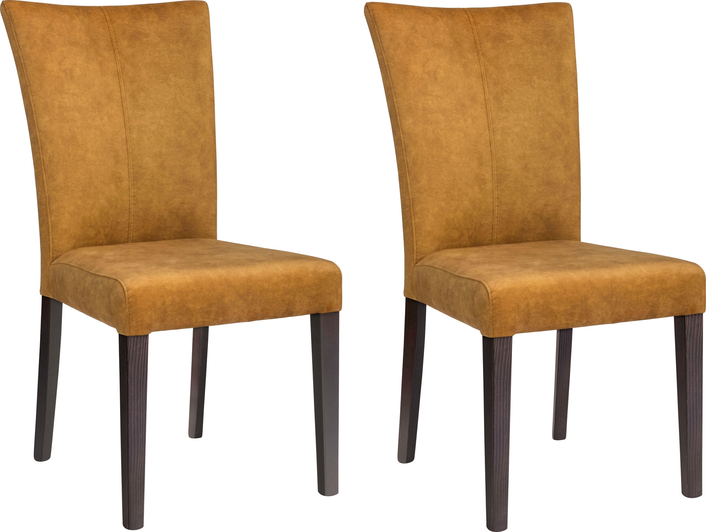 Image of Home affaire 4-Fussstuhl »Aspen«, (Set), 2 St., Samtvelours, Beine aus massiver Buche, wengefarben lackiert bei Ackermann Versand Schweiz