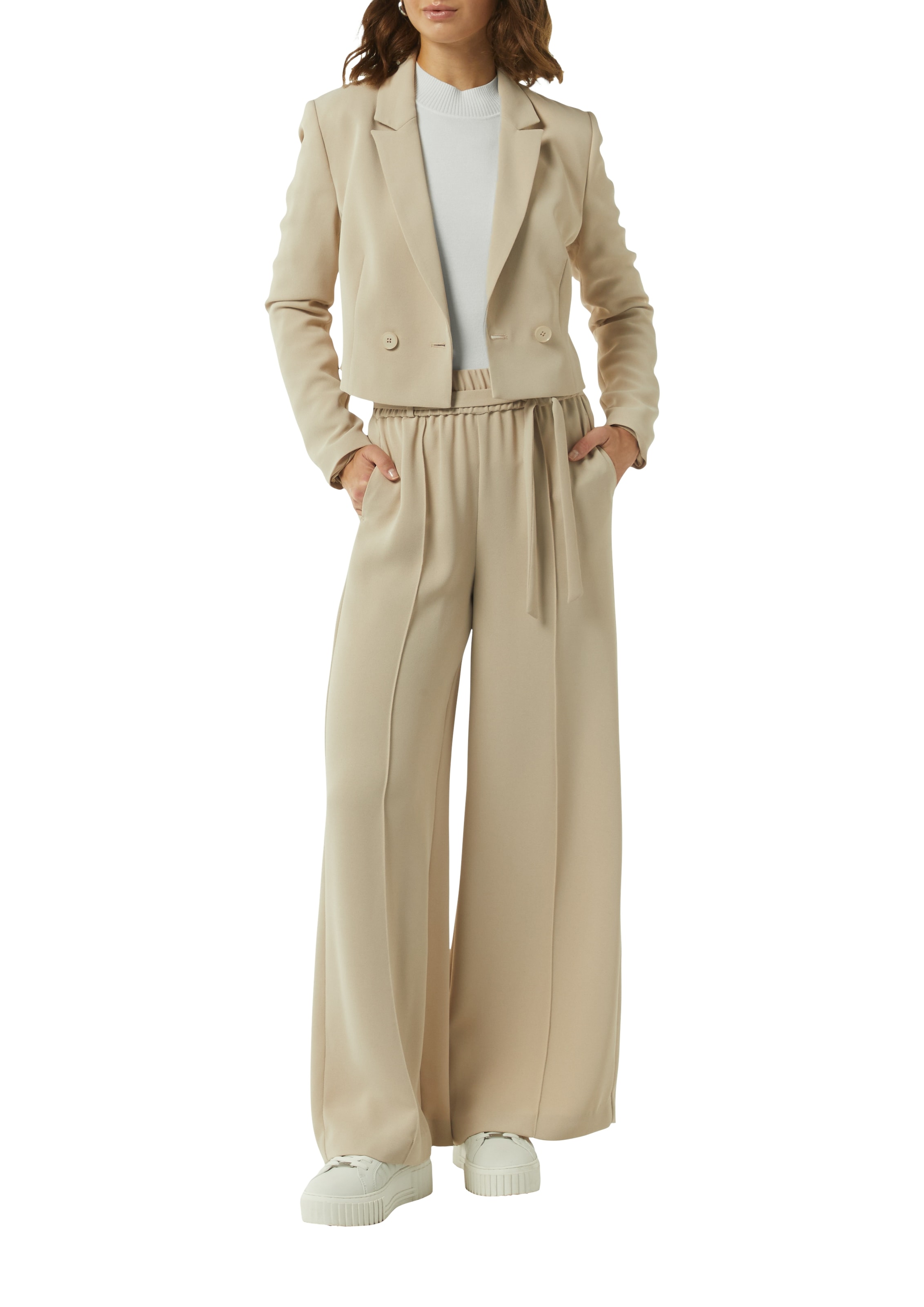 Comma Strickpullover mit Stehkragen