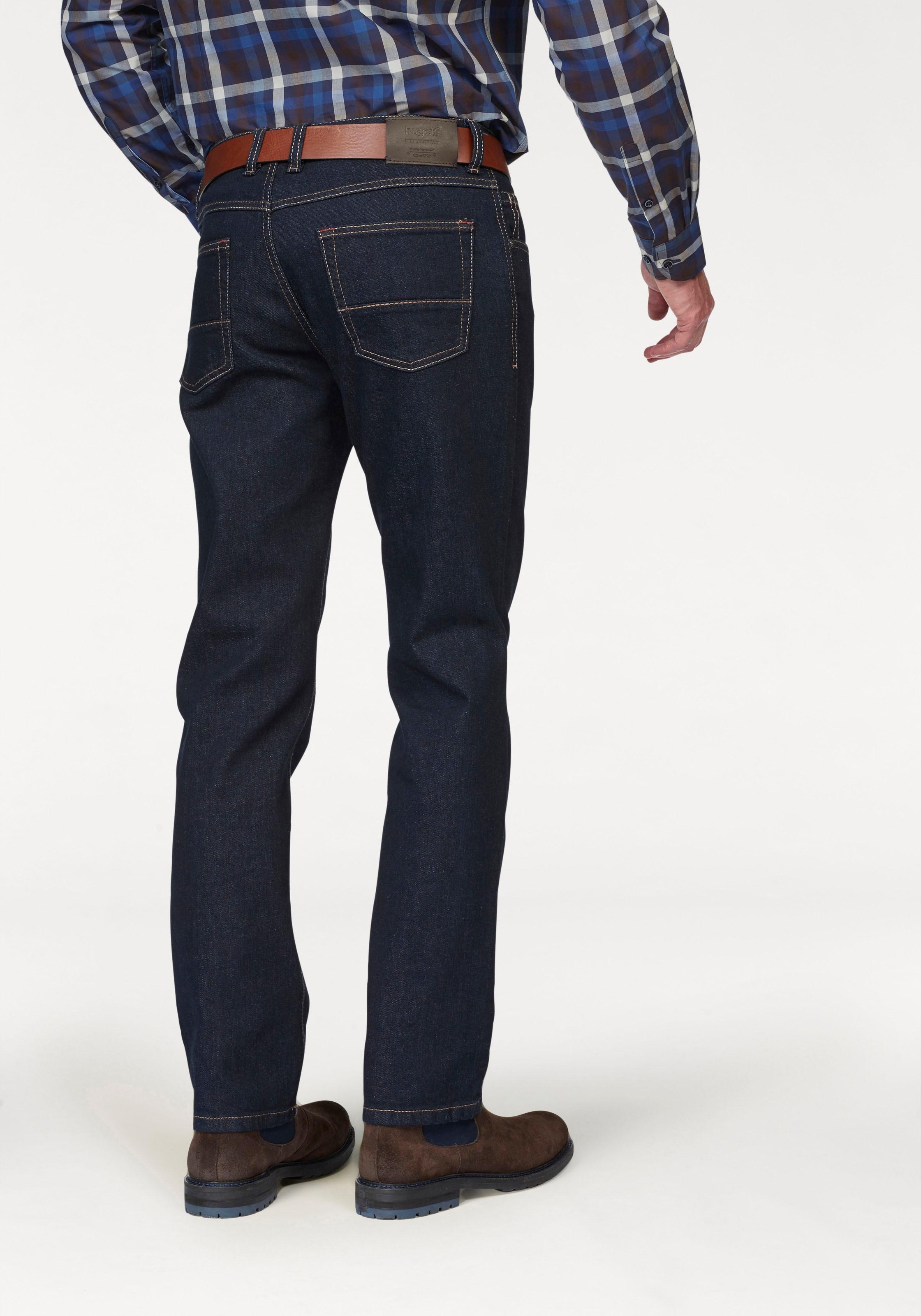 Image of bugatti Regular-fit-Jeans, Regular-fit, 2farbige Kontrastnähte bei Ackermann Versand Schweiz