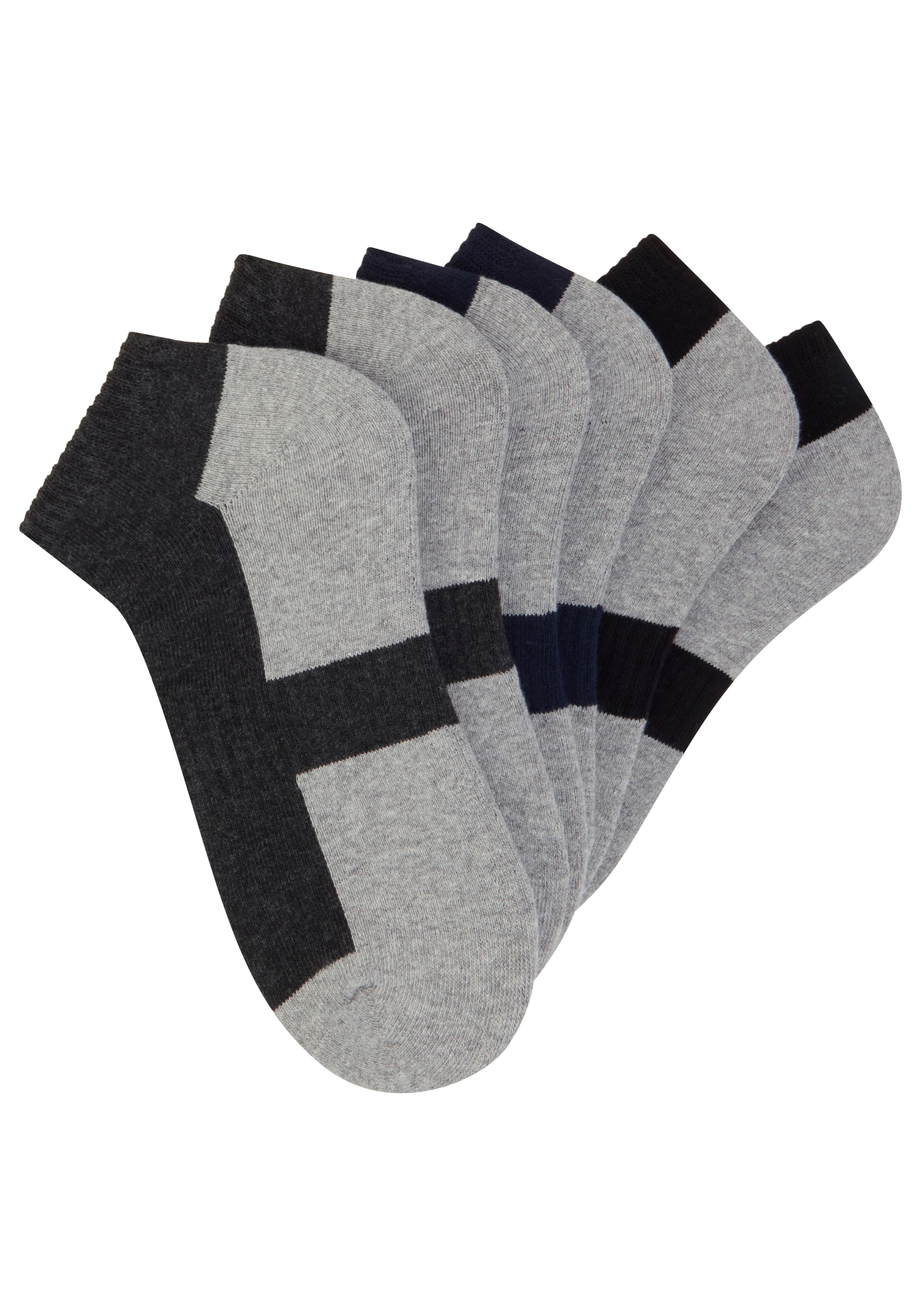 YSABEL MORA Sportsocken 6 Stk. tlg. Baumwollmix, elastisch, Verstärkung im Spannbereich