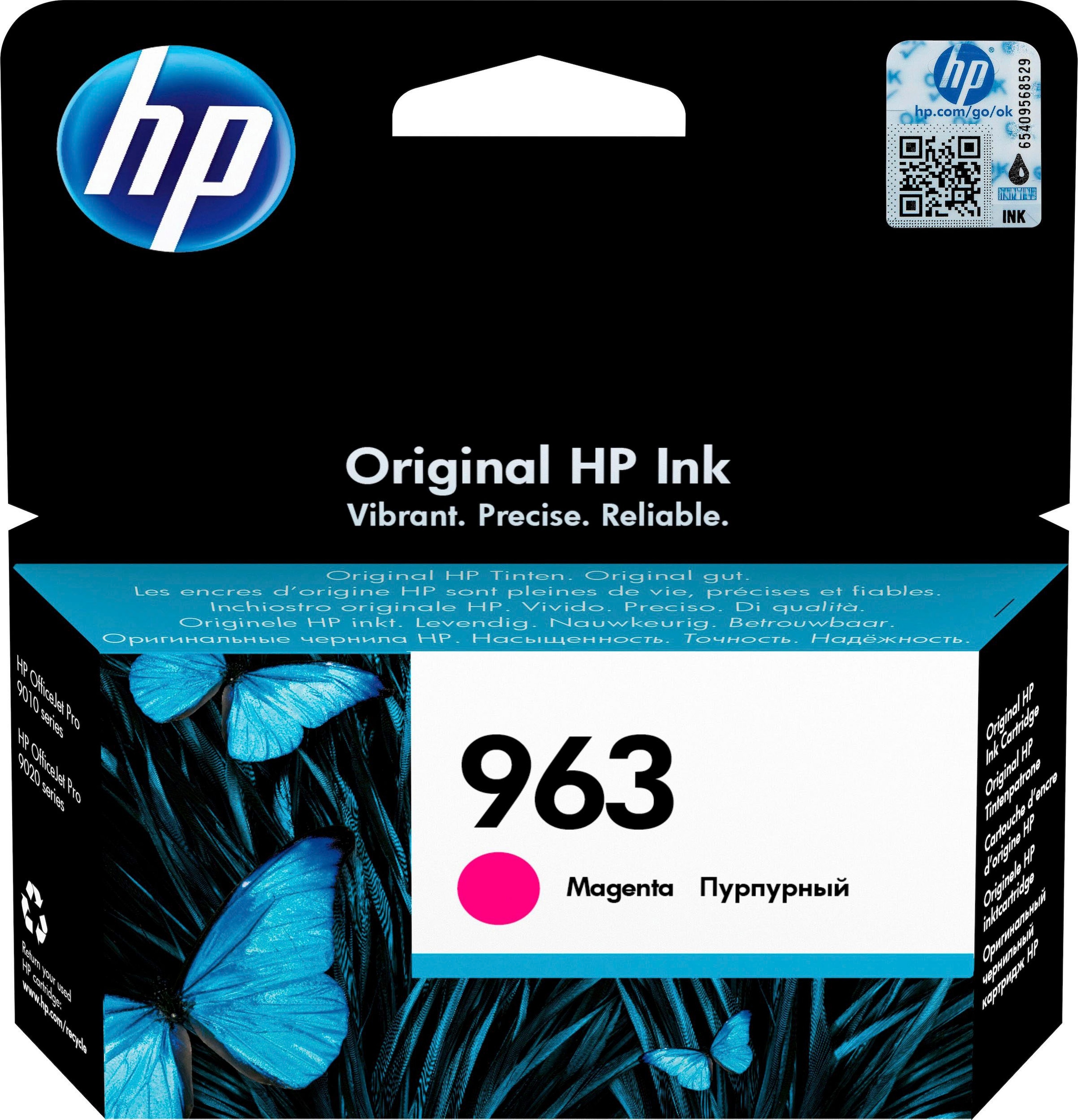 Image of HP Tintenpatrone "HP original Druckerpatrone 963 Magenta" 3 Probemonate gratis* drucken