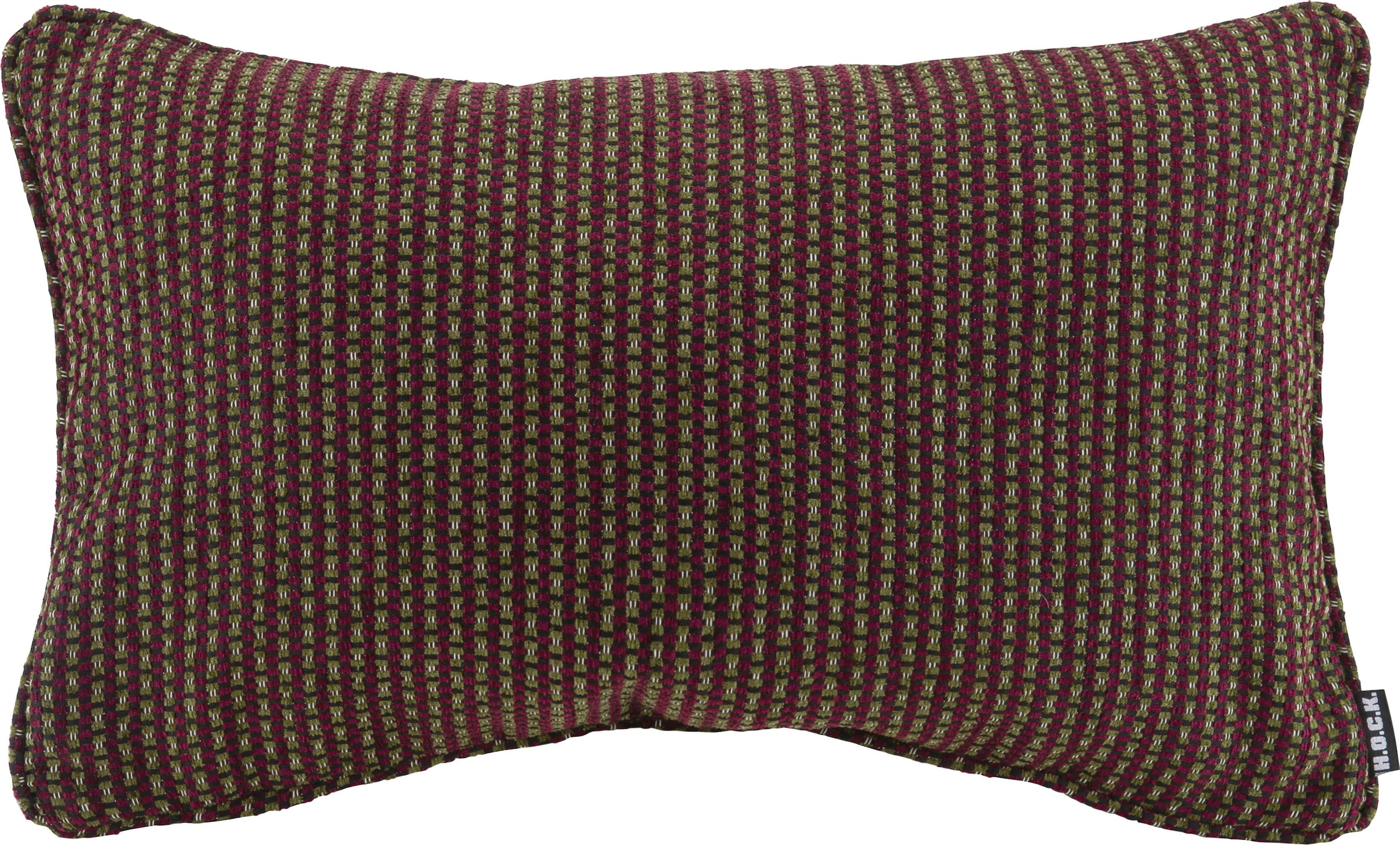 Image of H.O.C.K. Dekokissen "Lima" mit feinem Muster, Kissenhülle mit Füllung, 1 Stück