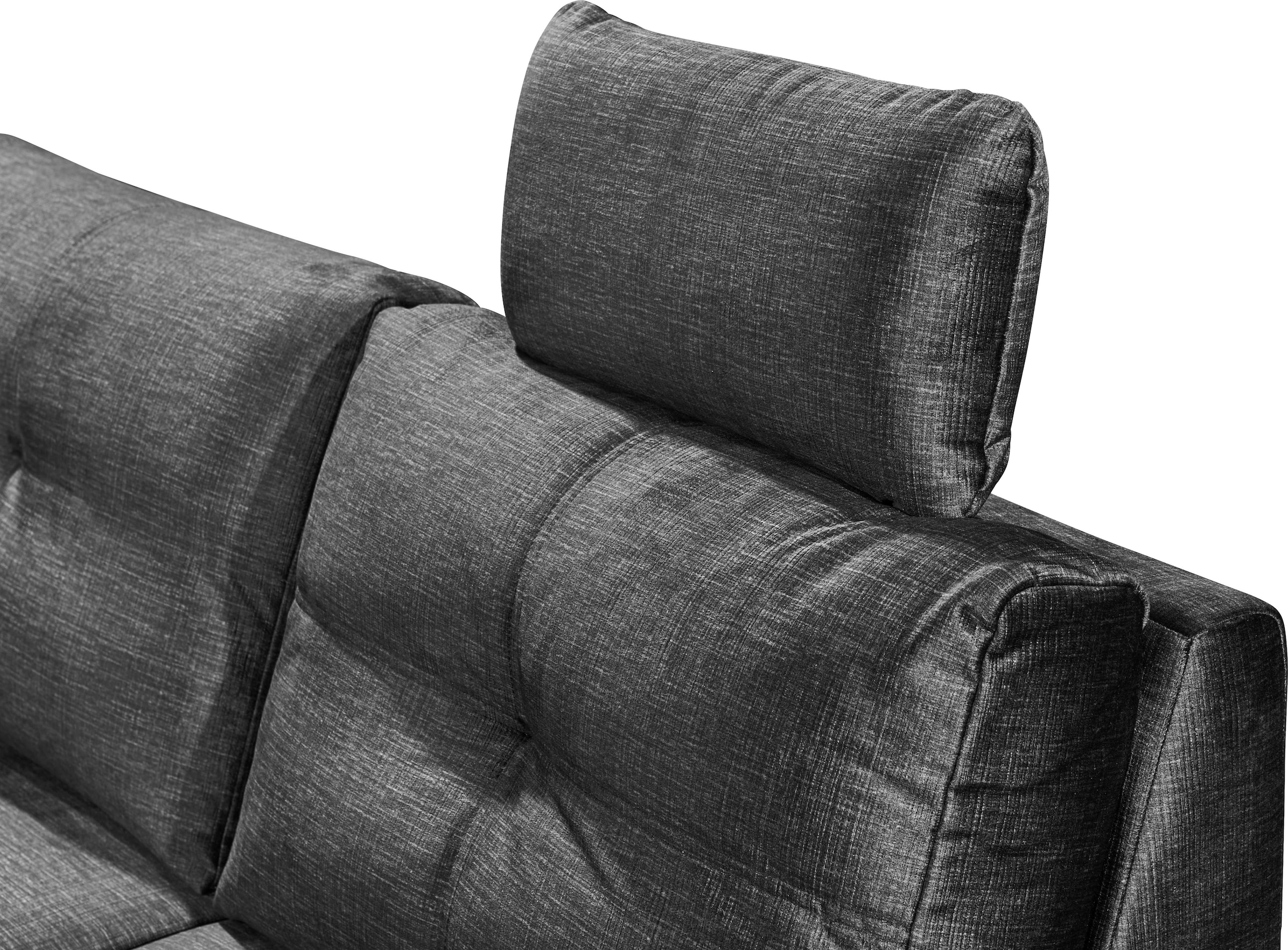 ED EXCITING DESIGN Wohnlandschaft »Alija U-Form«, mit Bettfunktion, Bettkasten, Armteilverstellung & Kopfstützen