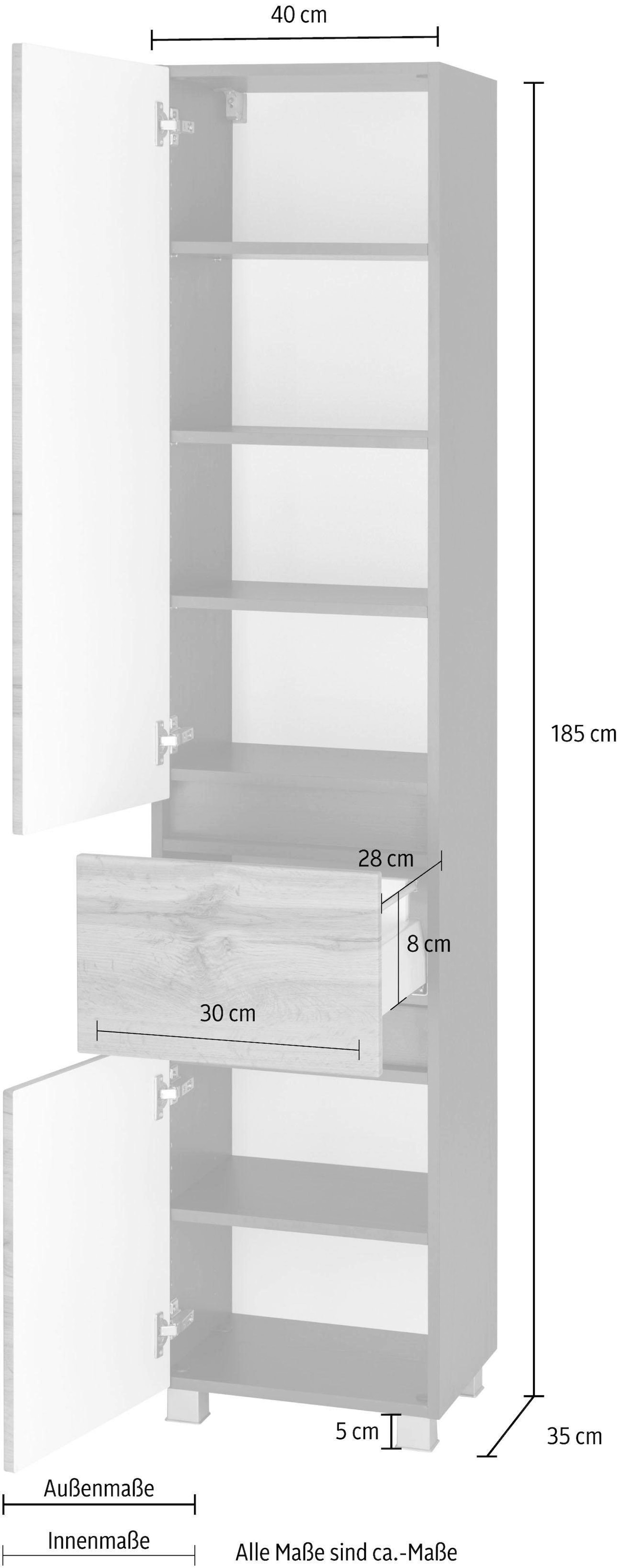 welltime Hochschrank »Lucca«