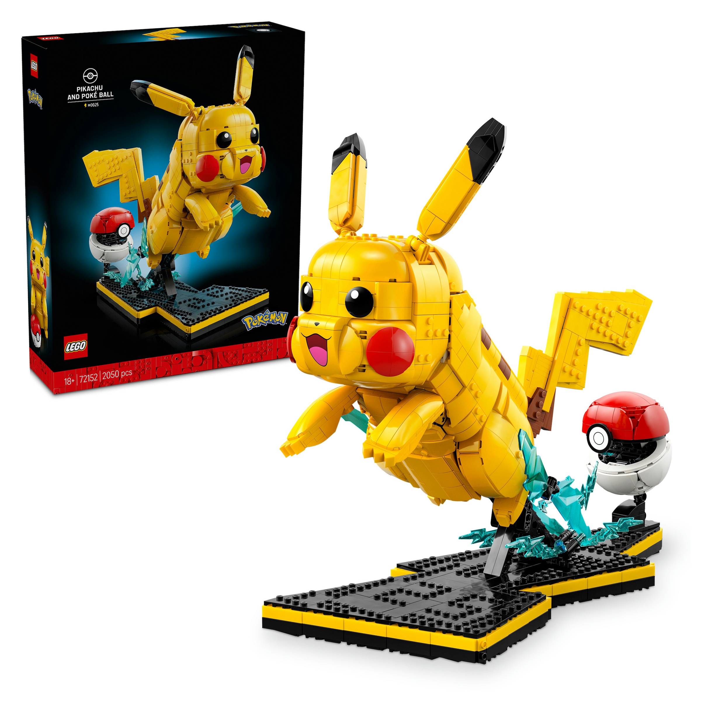 Image of LEGO Konstruktionsspielsteine "Pikachu und Pokéball (72152), LEGO Pokémon"
