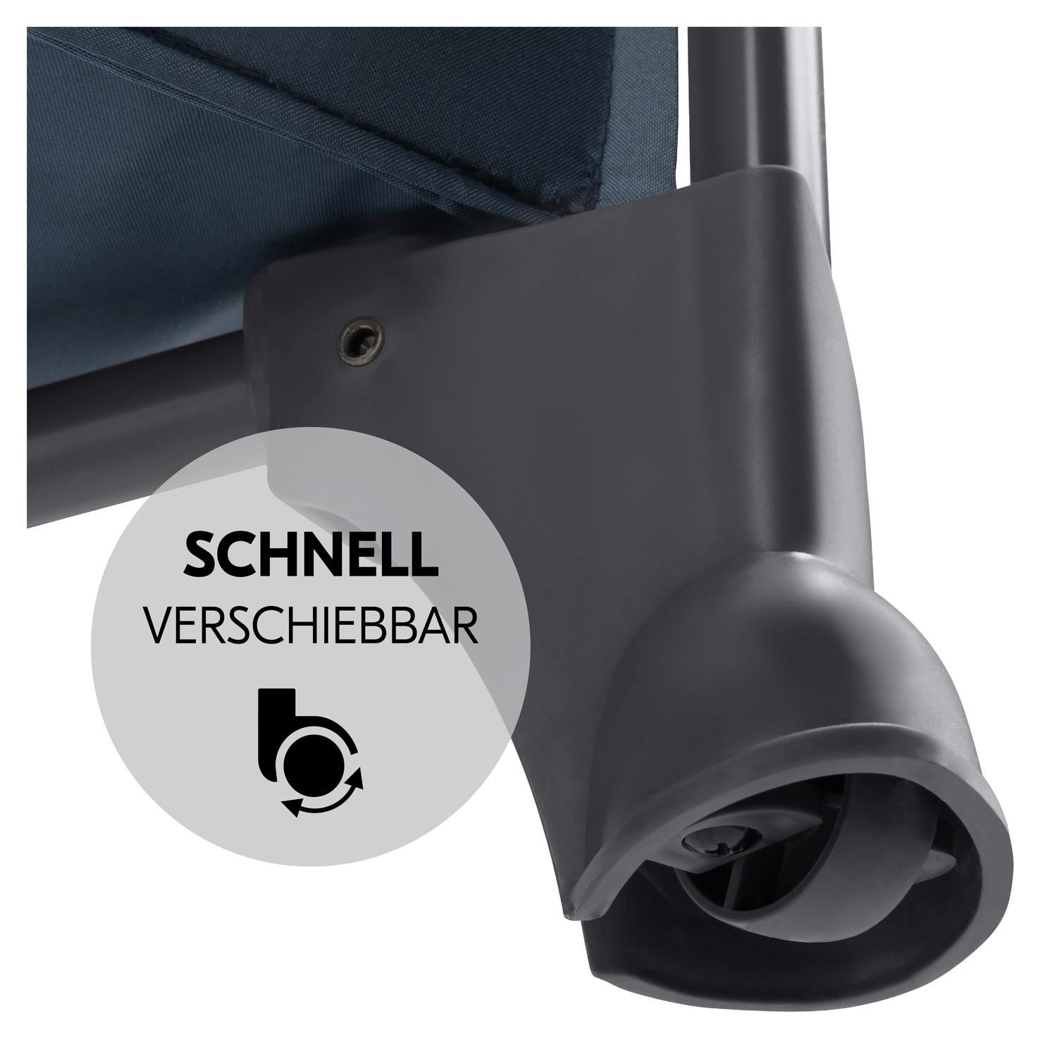 Hauck Lit de voyage pour bébé »Play N Relax Center, dark blue« inkl. Neugeboreneneinhang, Wickelmulde, Ausstieg, Räder