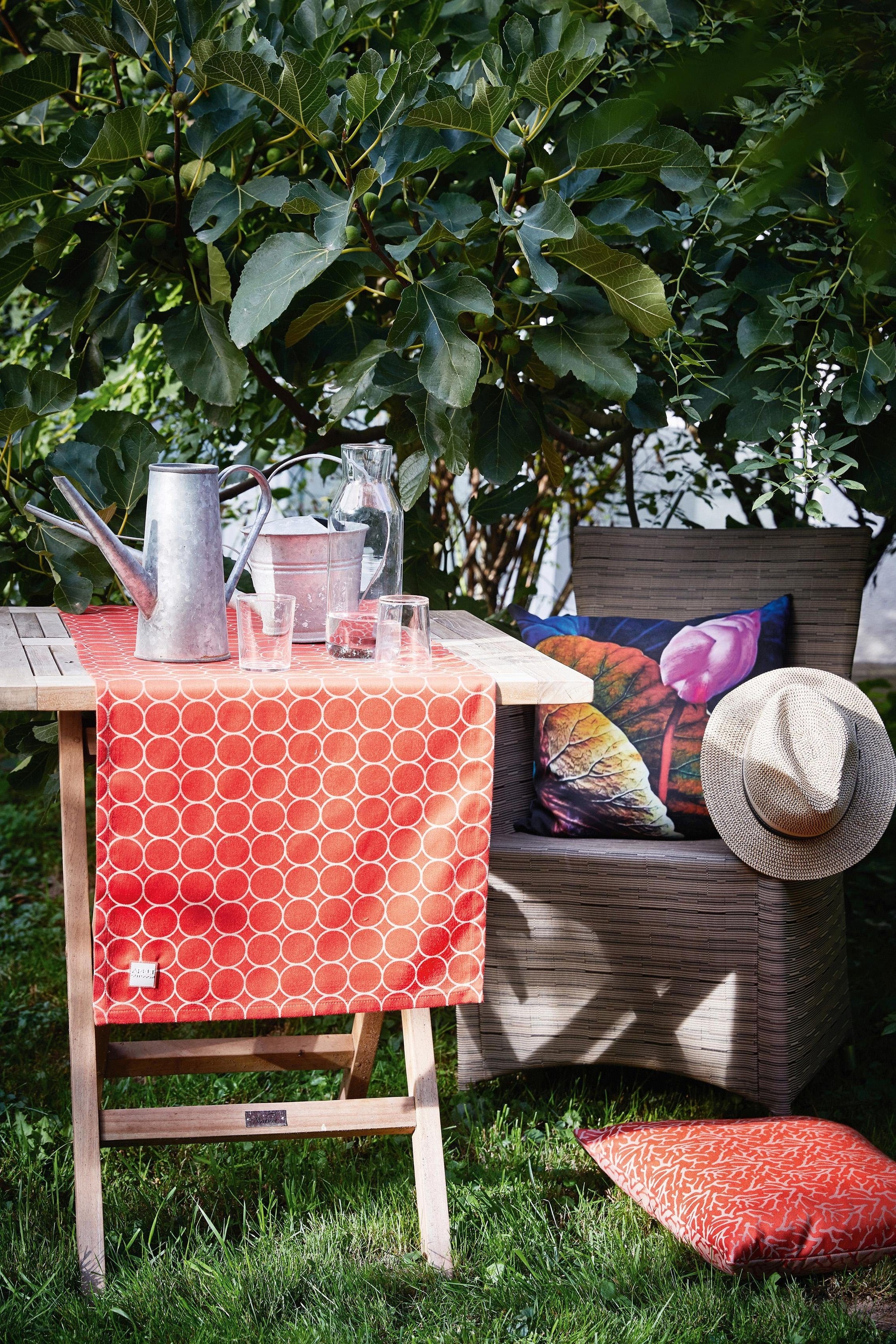 APELT Tischläufer "3973 Outdoor, Sommerdeko, Sommer" Jacquardgewebe