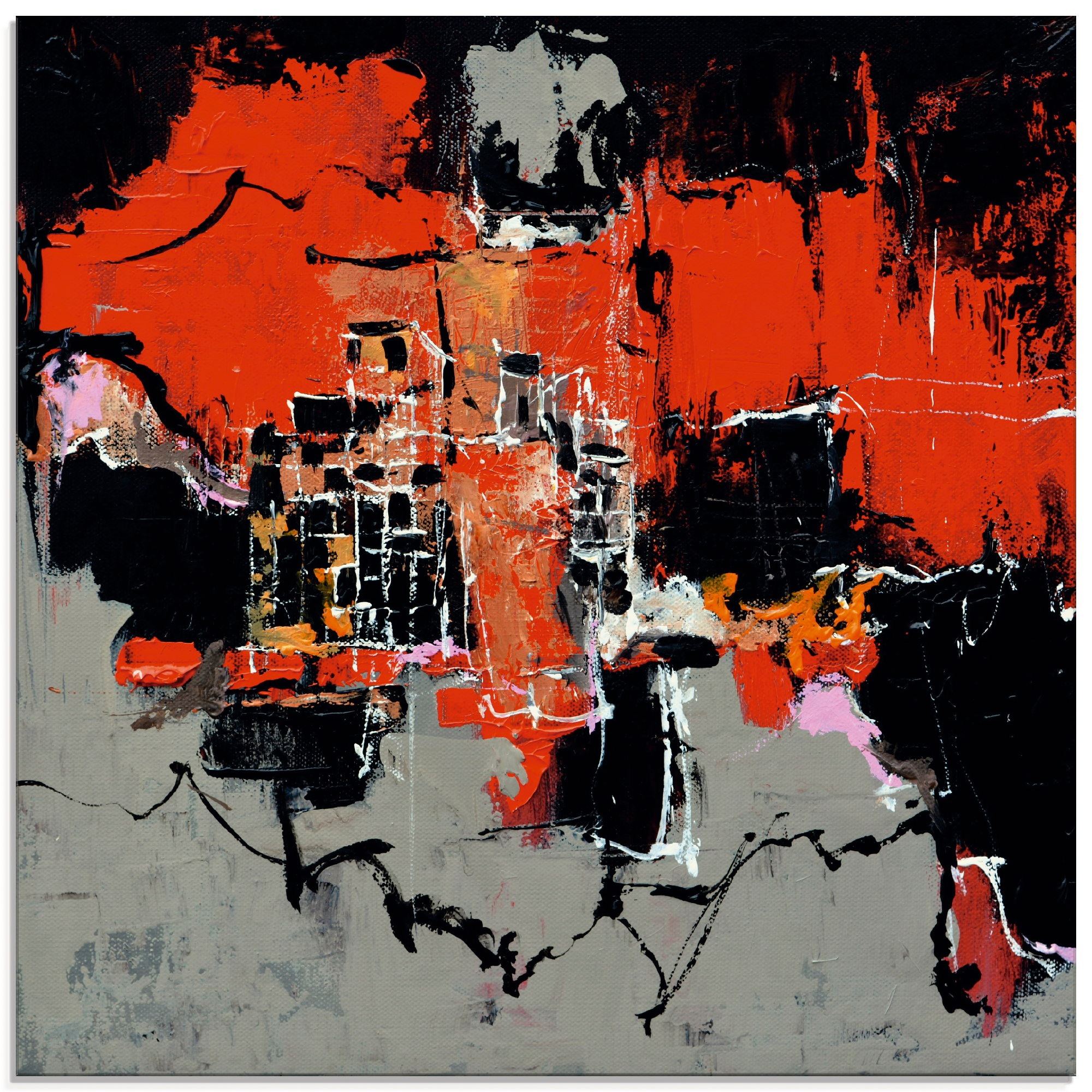 Image of Artland Glasbild »Abstrakt VIII«, Gegenstandslos, (1 St.) bei Ackermann Versand Schweiz