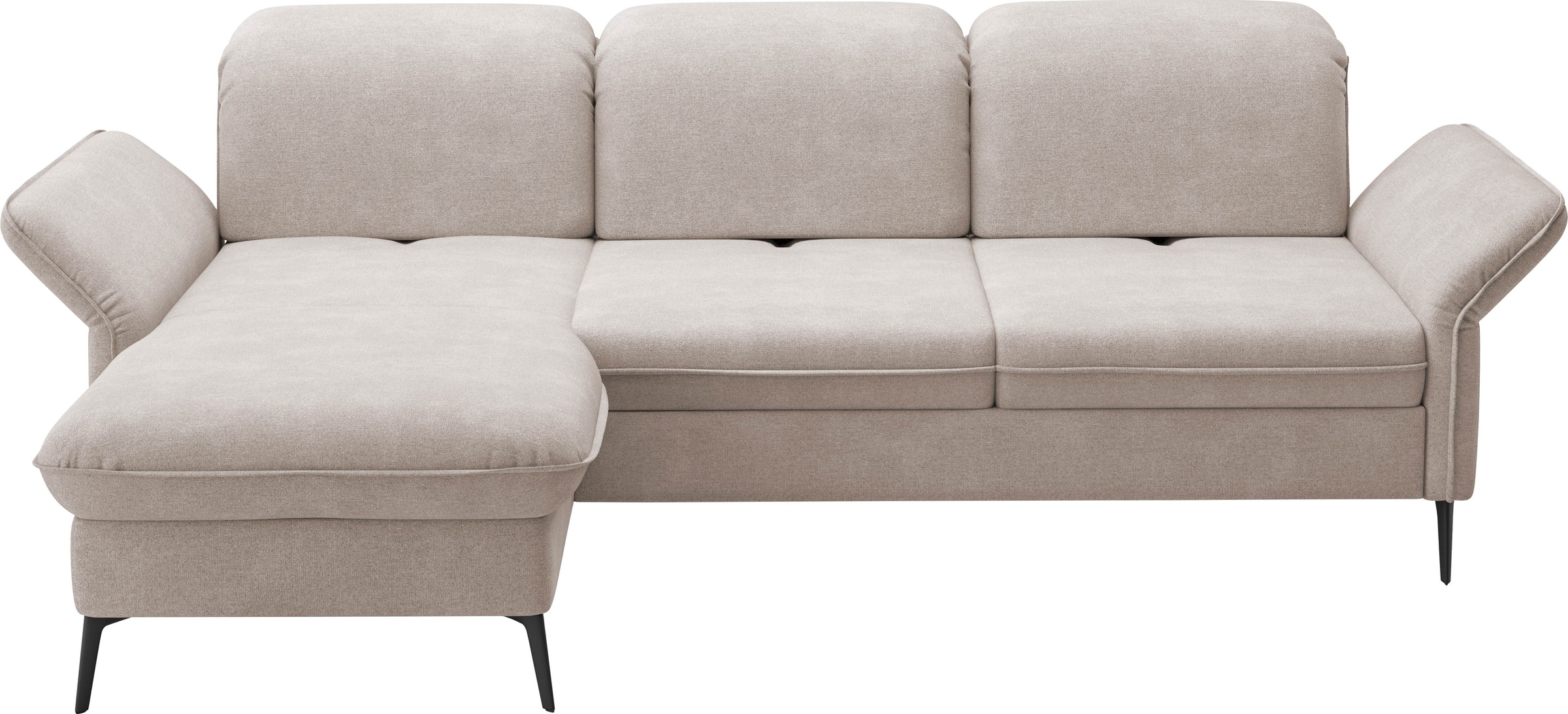 sit&more Ecksofa »Emely, inkl. Sitztiefenverstellung«, wahlweise mit Bettfunktion,Bettkasten,Kopf- & Armteilverstellung