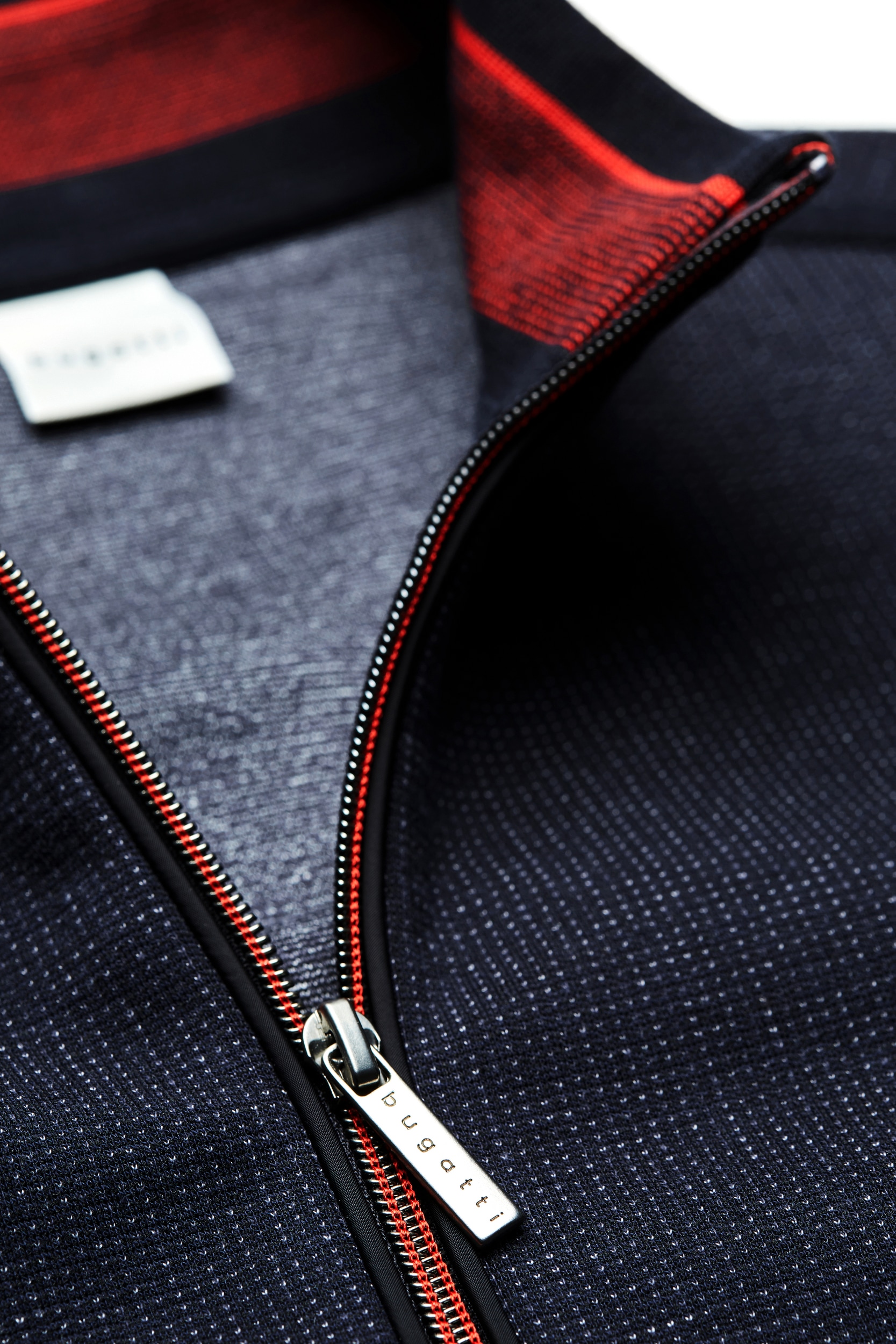 bugatti Sweatjacke, mit Stehkragen