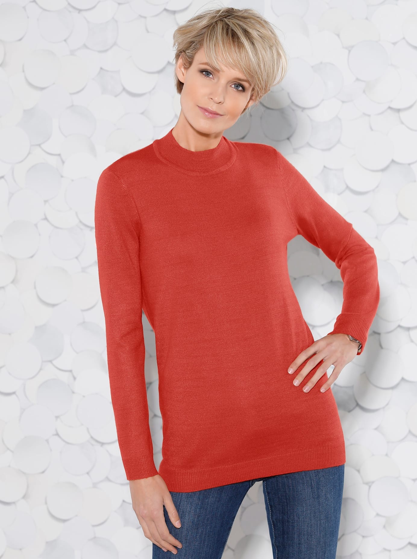 Classic Basics Stehkragenpullover "Pullover"