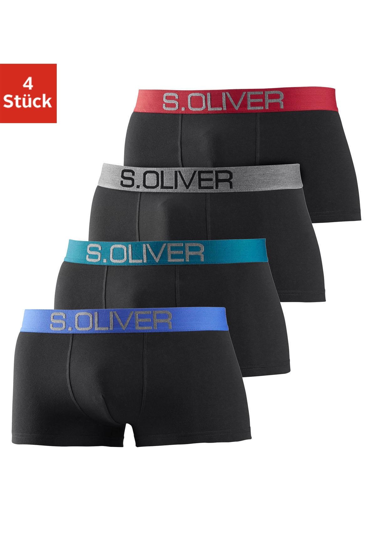 Hipster, (Packung, 4 St.), Boxershorts für Herren aus Baumwoll-Mix