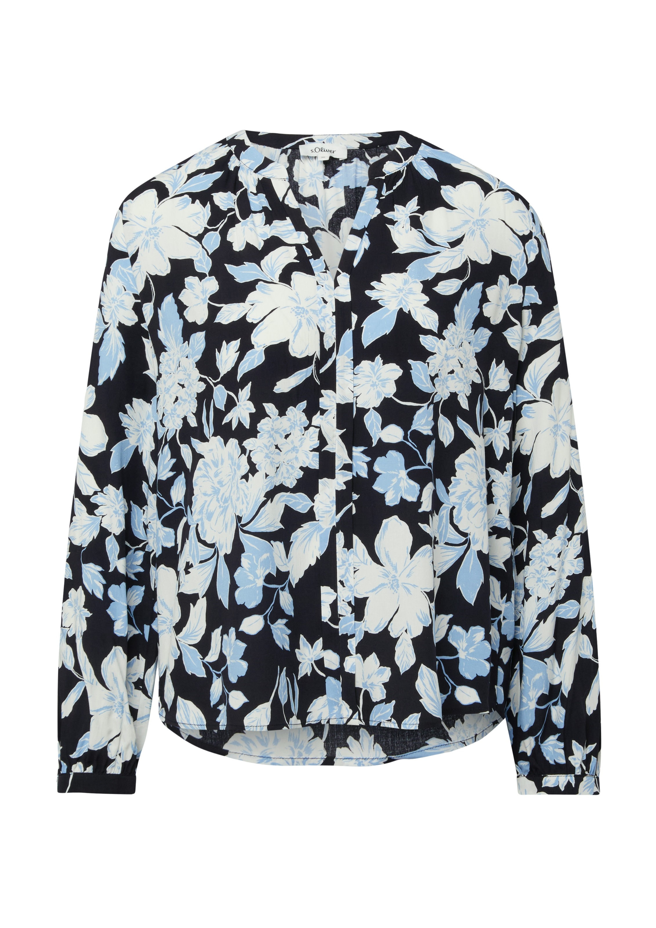 s.Oliver Langarmbluse mit All-Over Print