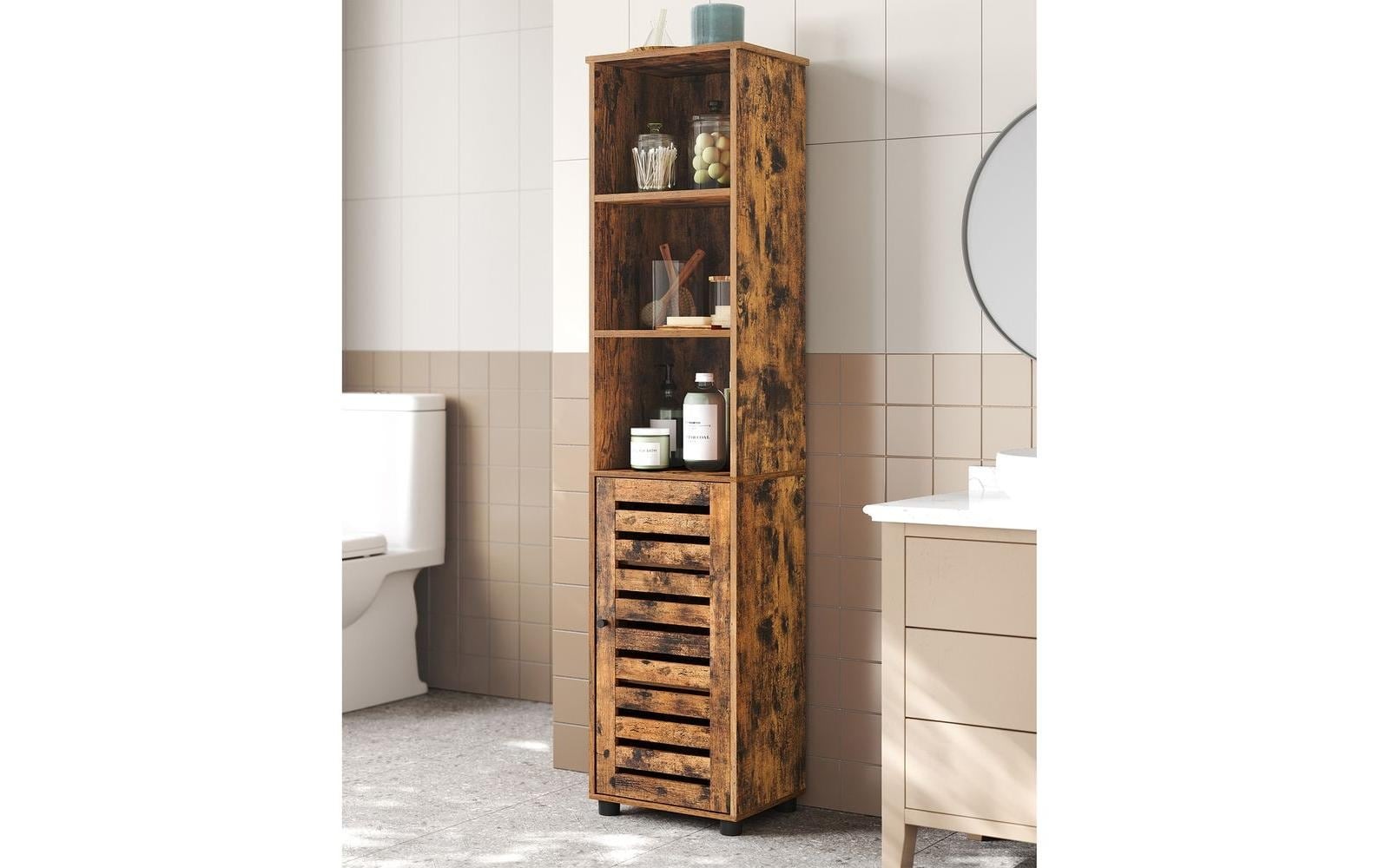 VASAGLE Vitrine »40 x 167 cm Braun«