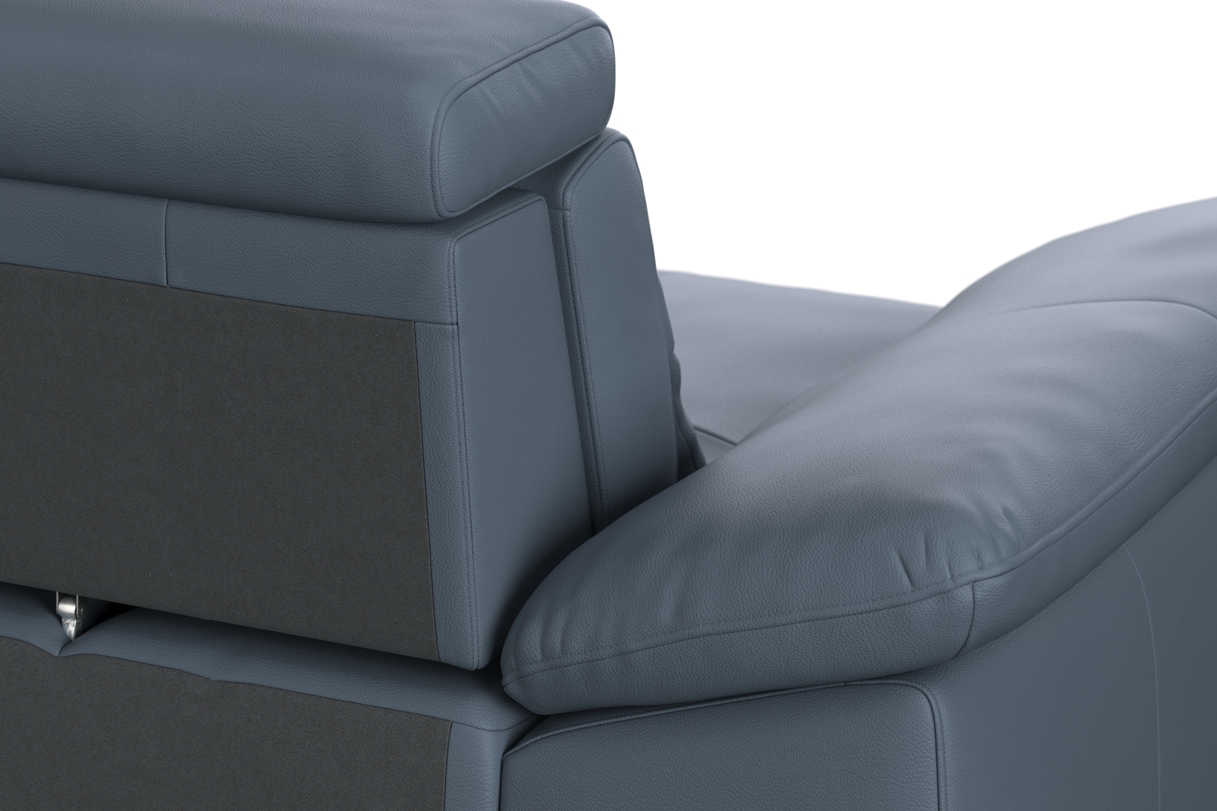 sit&more Ecksofa »Cabrio L-Form, mit Sitztiefenverstellung, Arm- und Kopfteilverstellung«, 2 Nierenkissen, Federkern, optional Bettfunktion und Stauraum