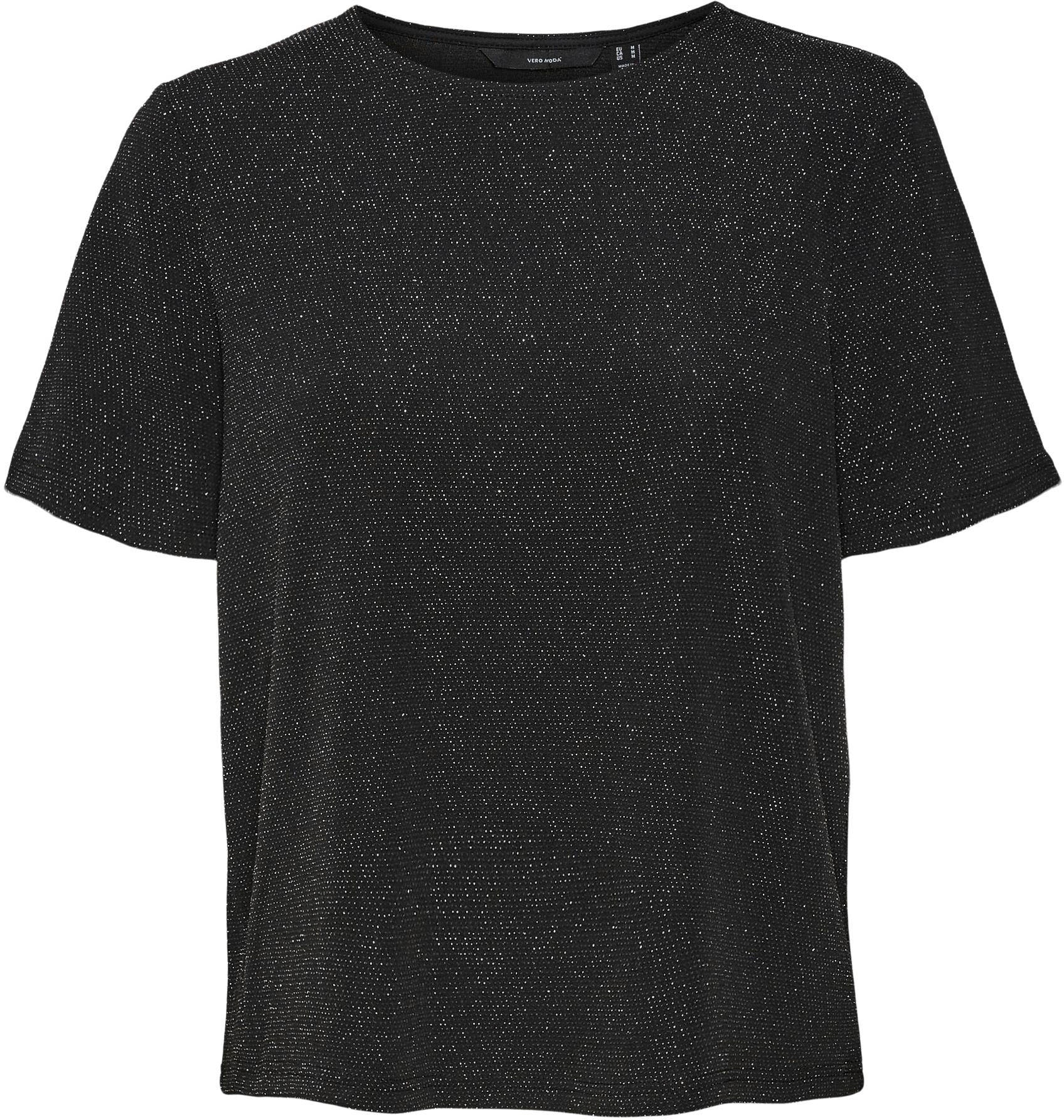 ♕ Vero Moda T-Shirt »VMKANVA SS SHORT TOP JRS«, mit Glitzereffekt  versandkostenfrei auf