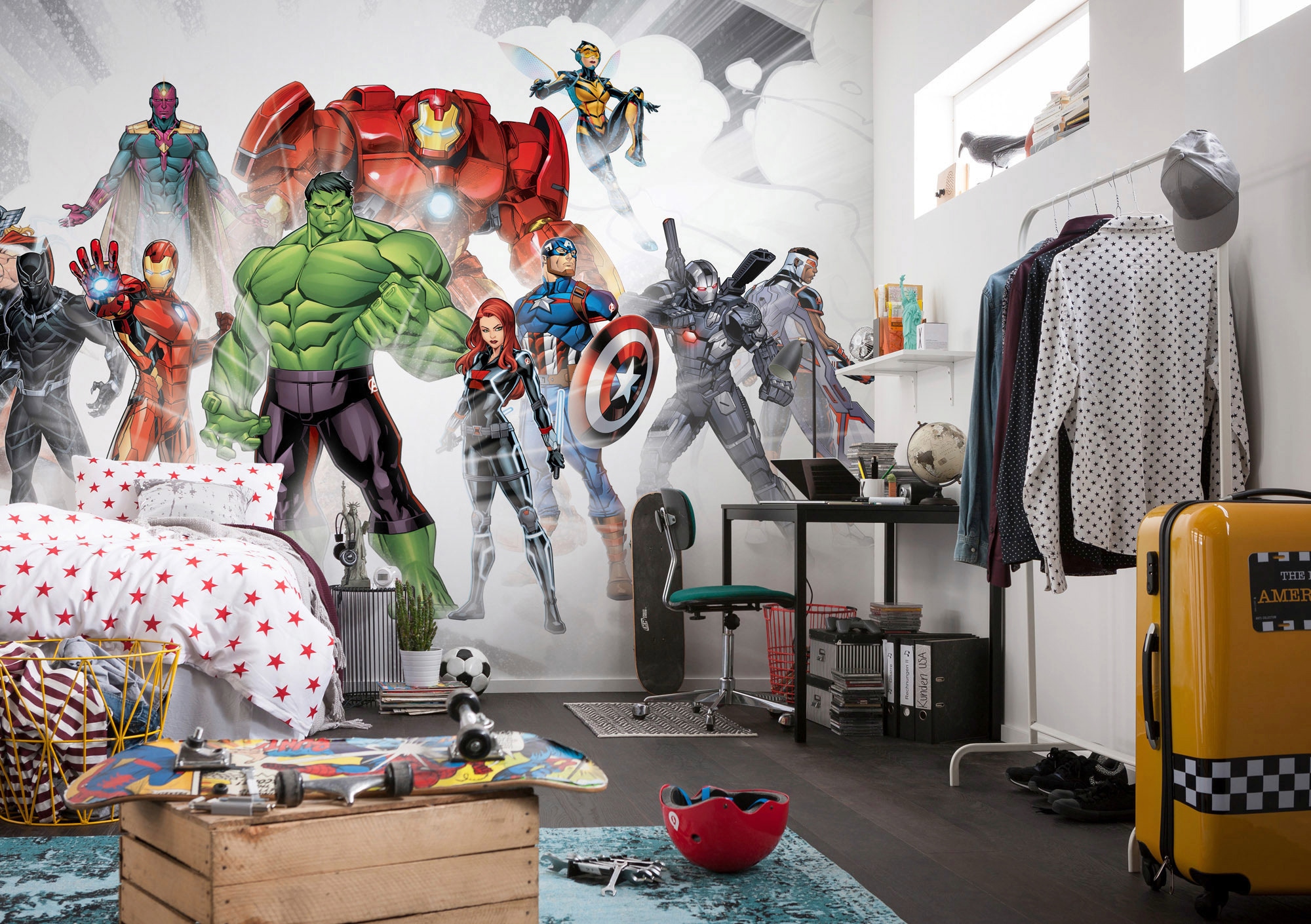 Komar Vliestapete »Digitaldruck Vlies -  Avengers Unite - Grösse 500 x 280 cm« bedruckt glatt Kinderzimmer
