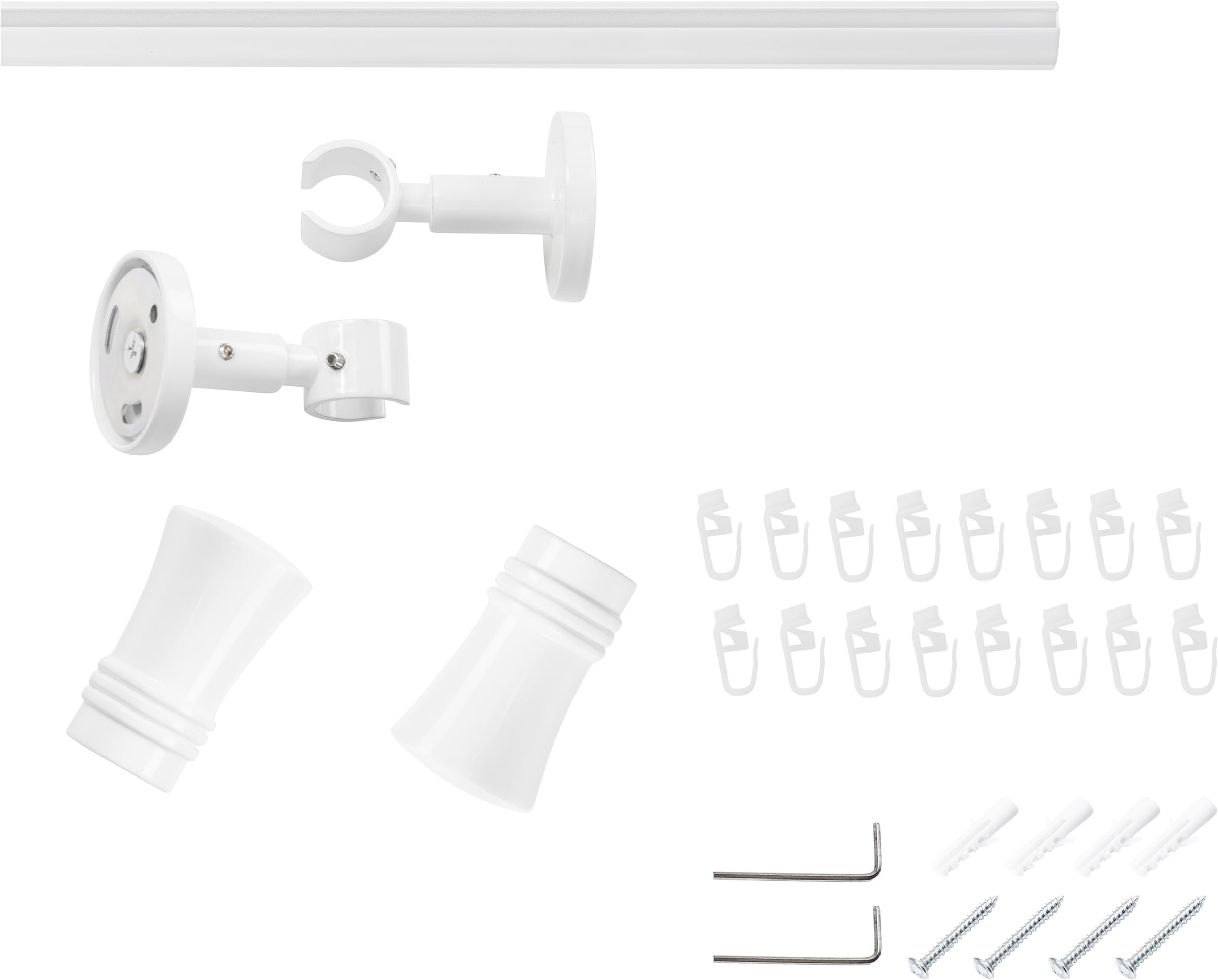 SN DECO GROUP Gardinenstange »Gardinenstange Innenlauf Lyon Ø 19 mm, 1-läufig, Fixmass« Ø 19 mm Fixmass;kürzbar